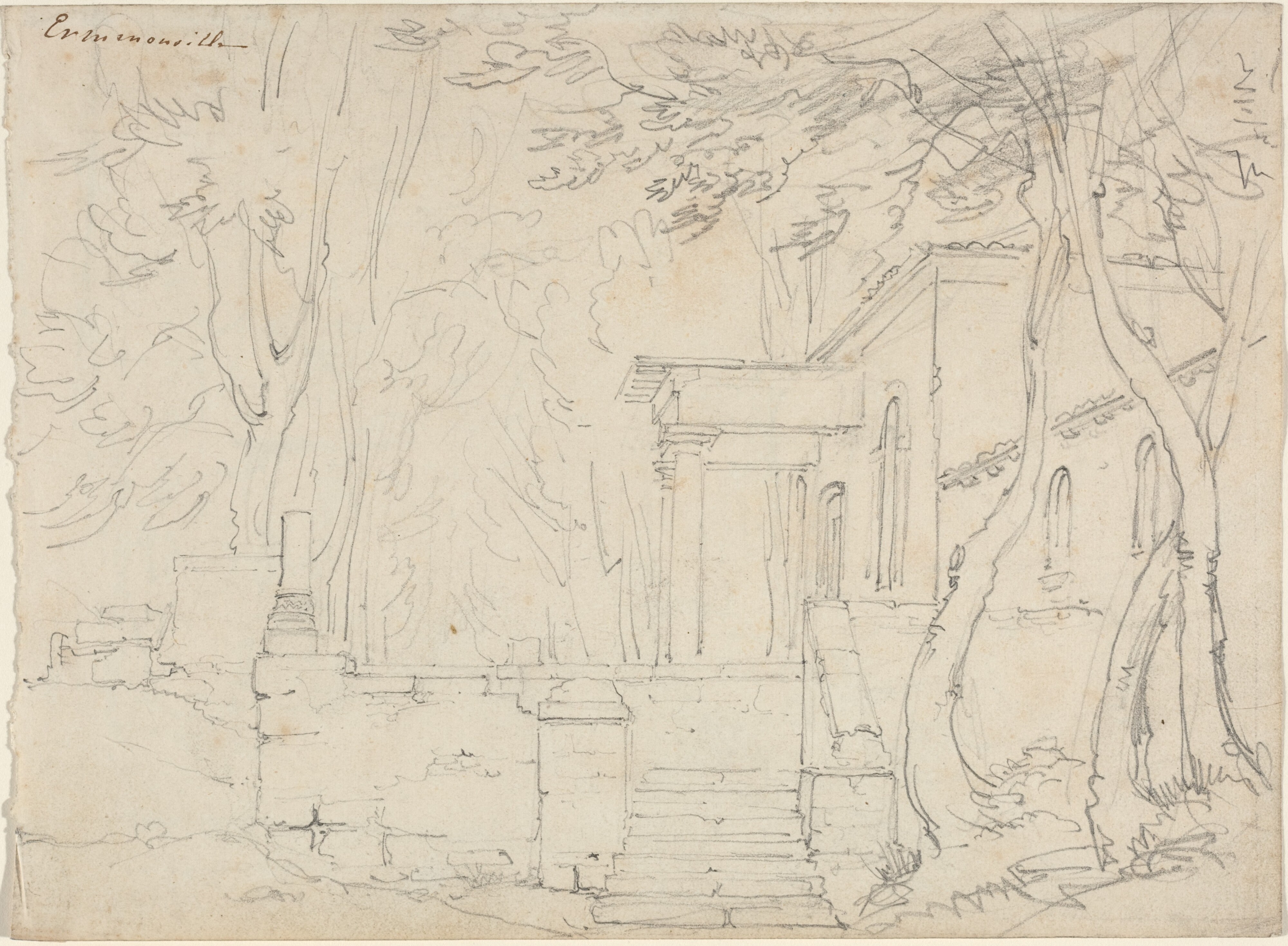 House with a Portico at Ermenonville