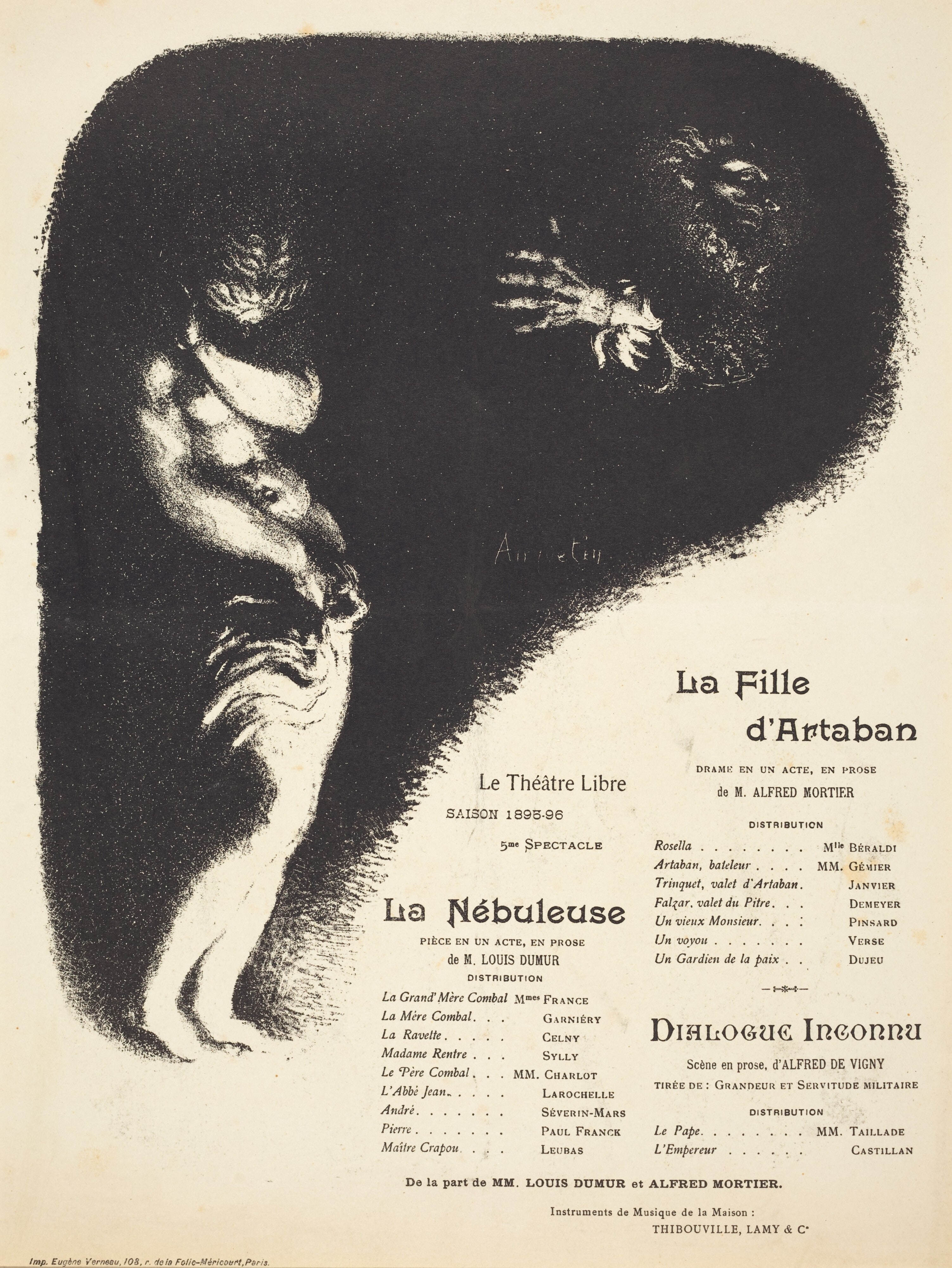 La Fille d'Artaban; La Nébuleuse; Dialogue inconnu