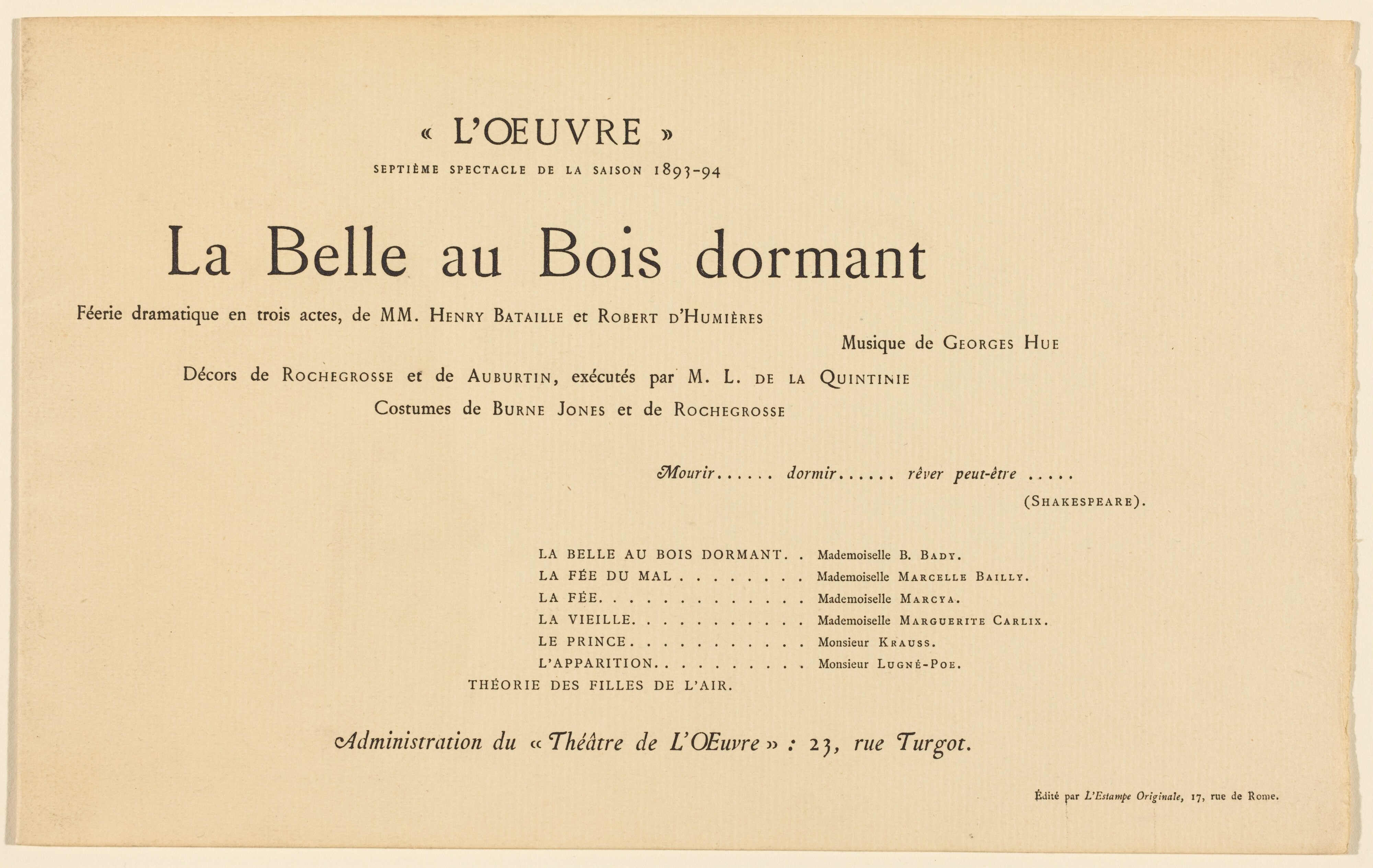 La Belle au bois dormant
