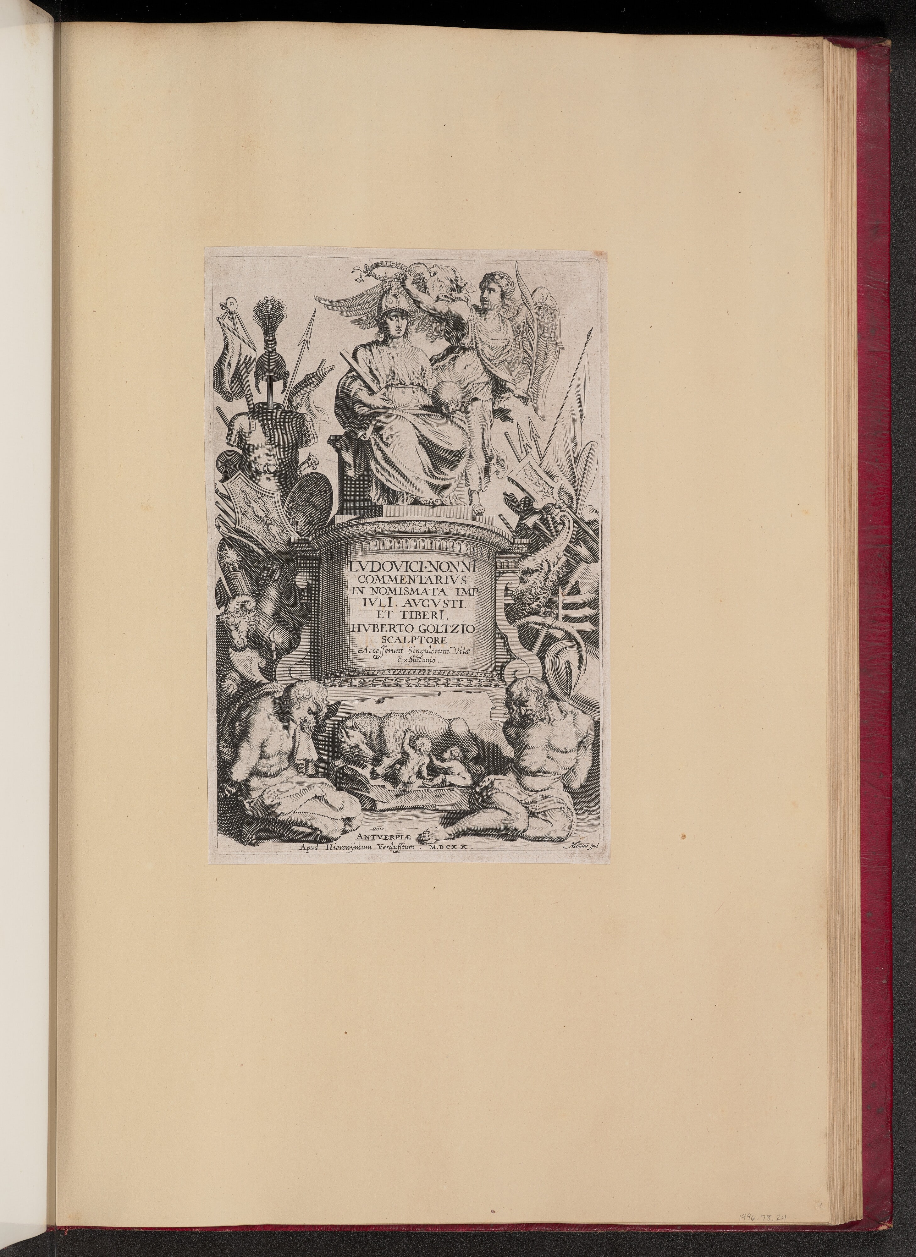 Title Page for Ludovicus Nonnius, Commentarius in Nomismata
