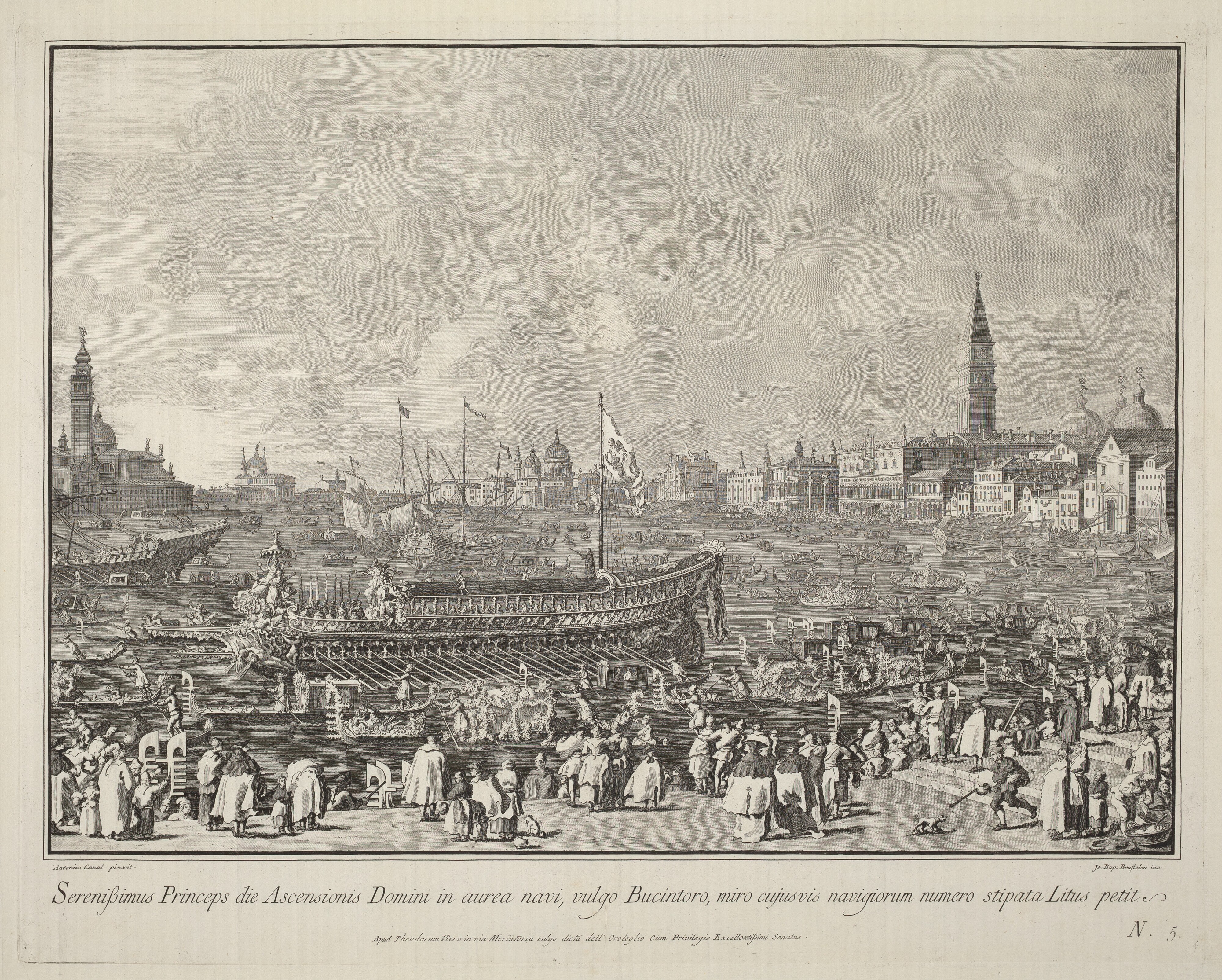 The Doge in the Bucintoro Departing for the Porto di Lido on Ascension Day