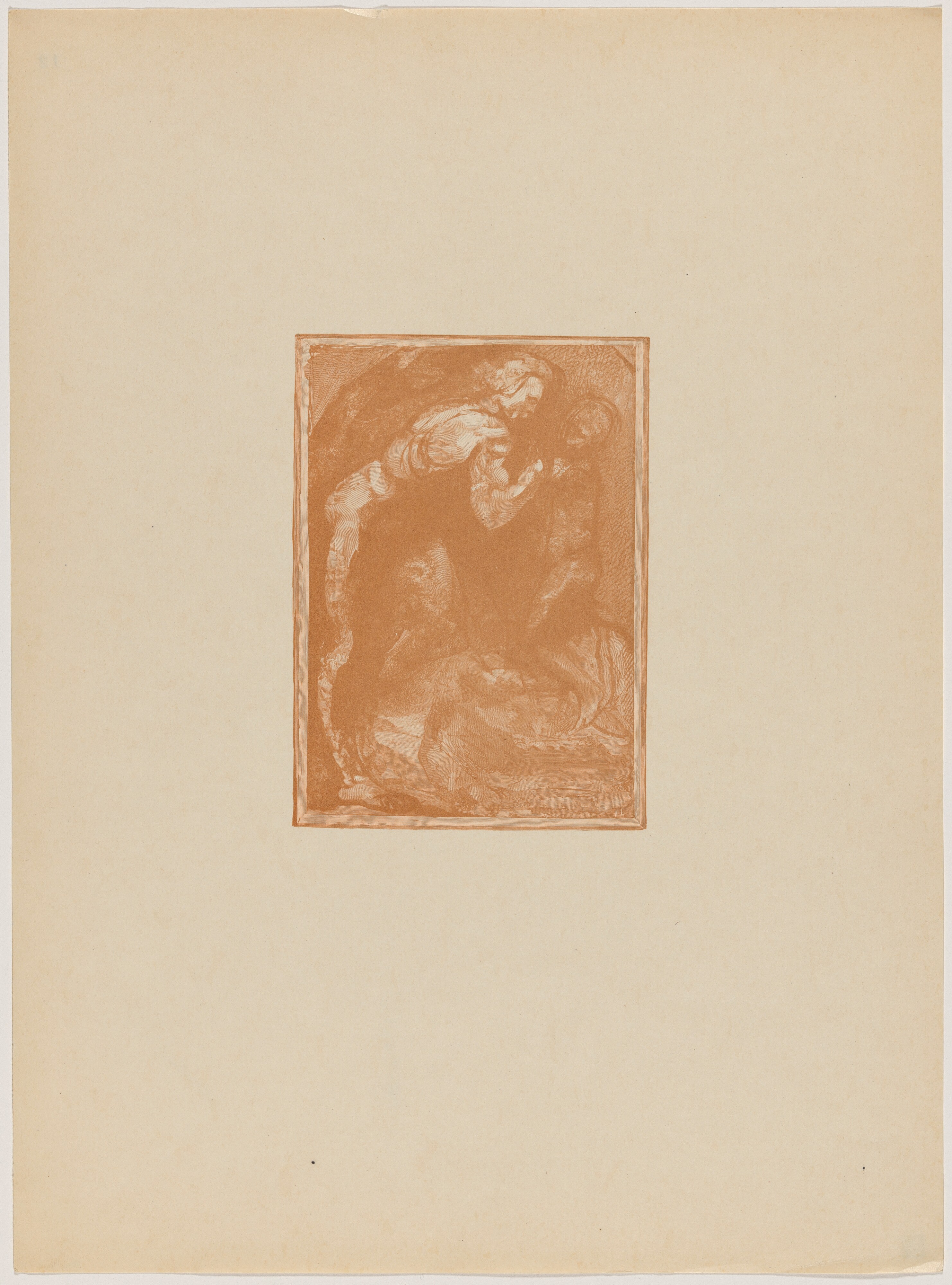 Michel Ange modelant l'esclave (Michelangelo Sculpting "The Slave")