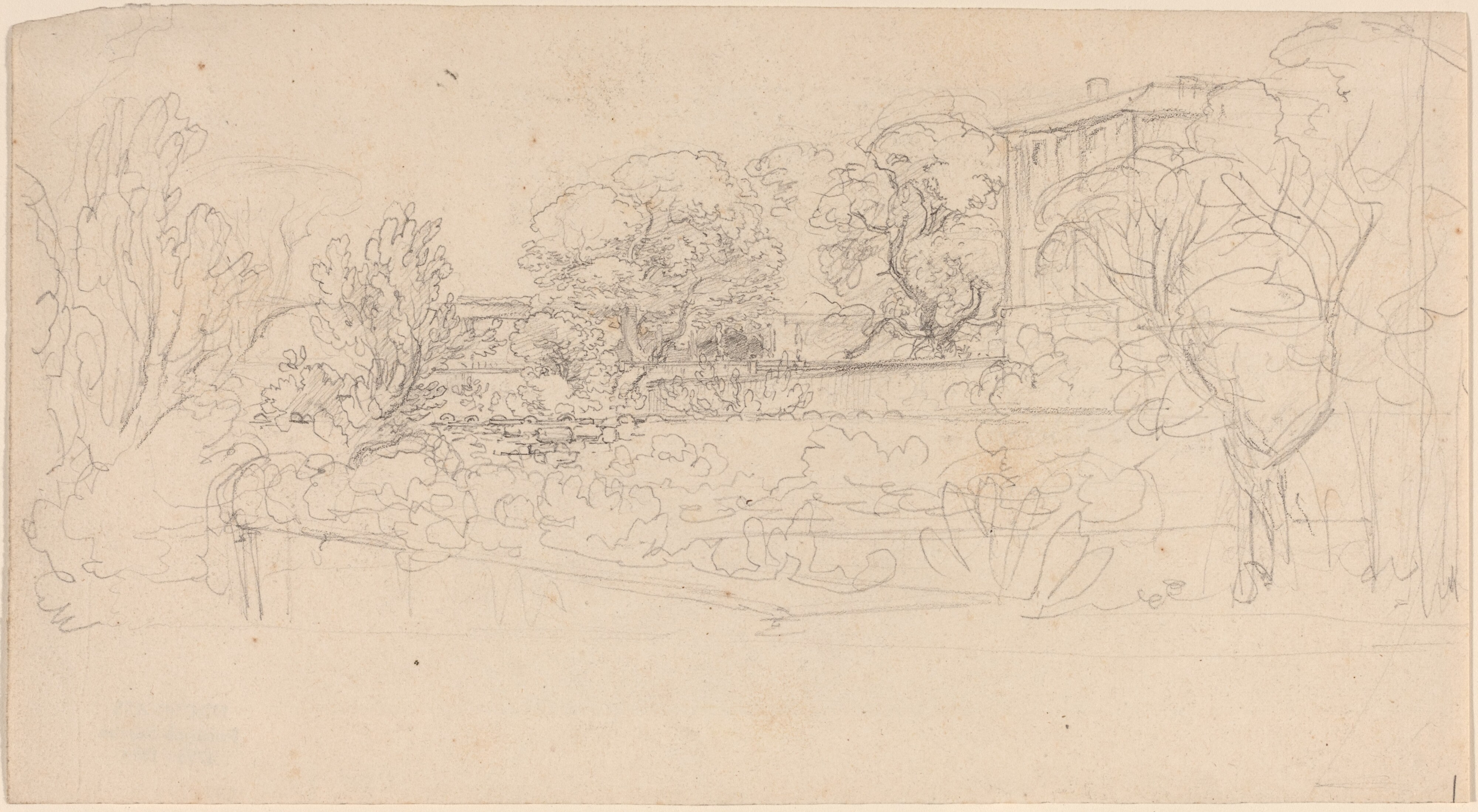A Terraced Garden by a Villa