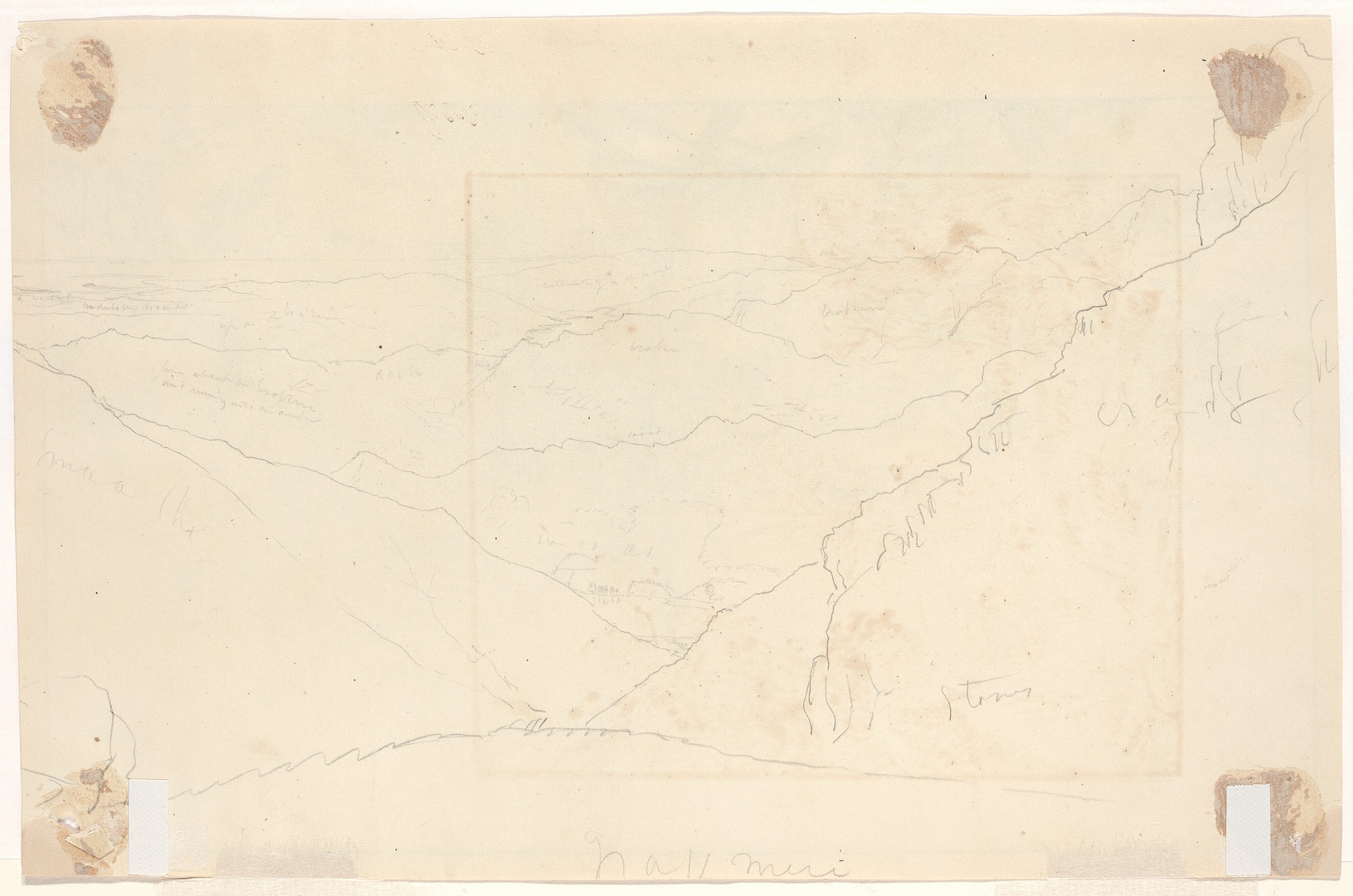 Mountain Landscape [verso]