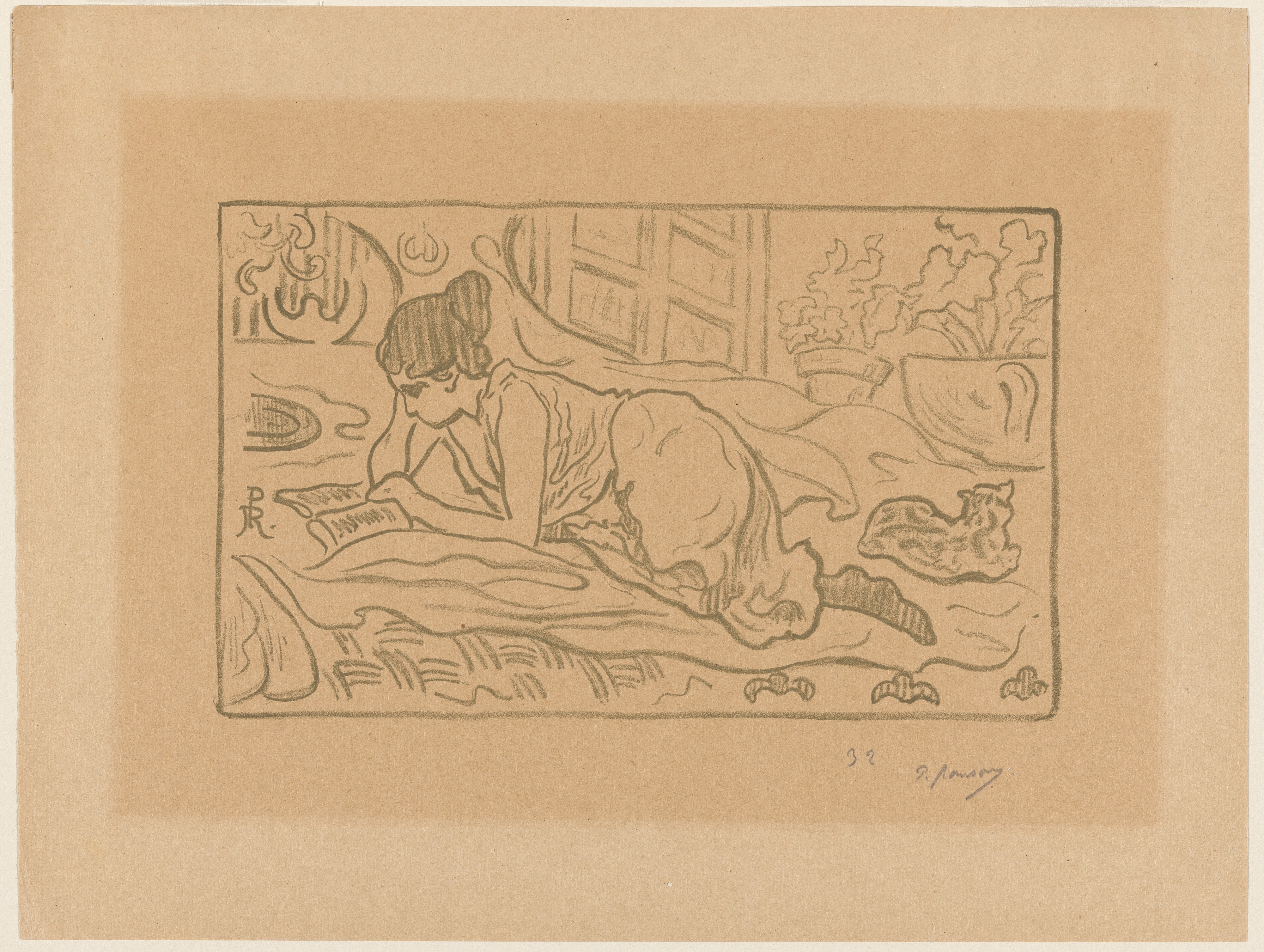 La Liseuse couchée