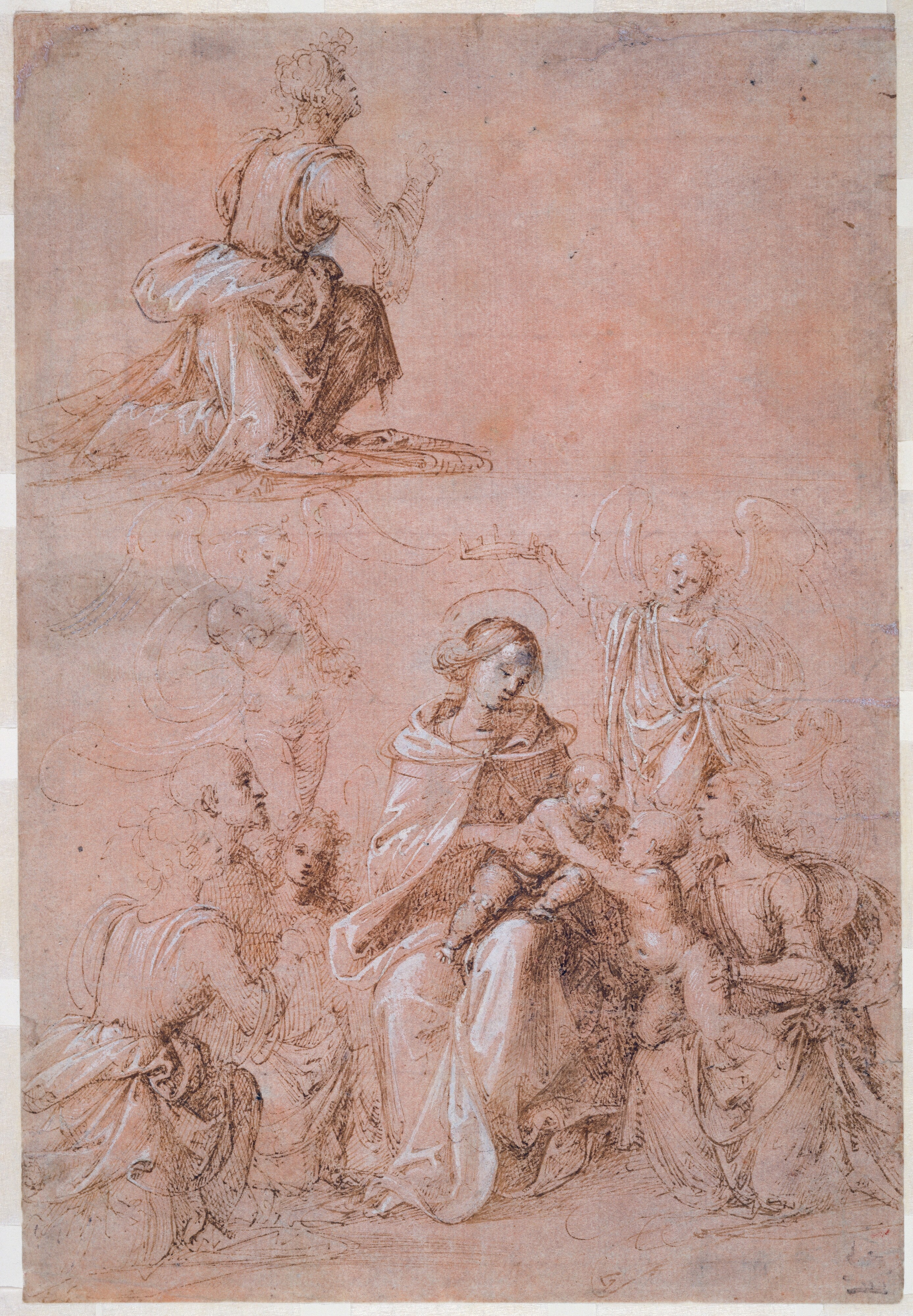 The Virgin and Child Surrounded by Saints and Angels