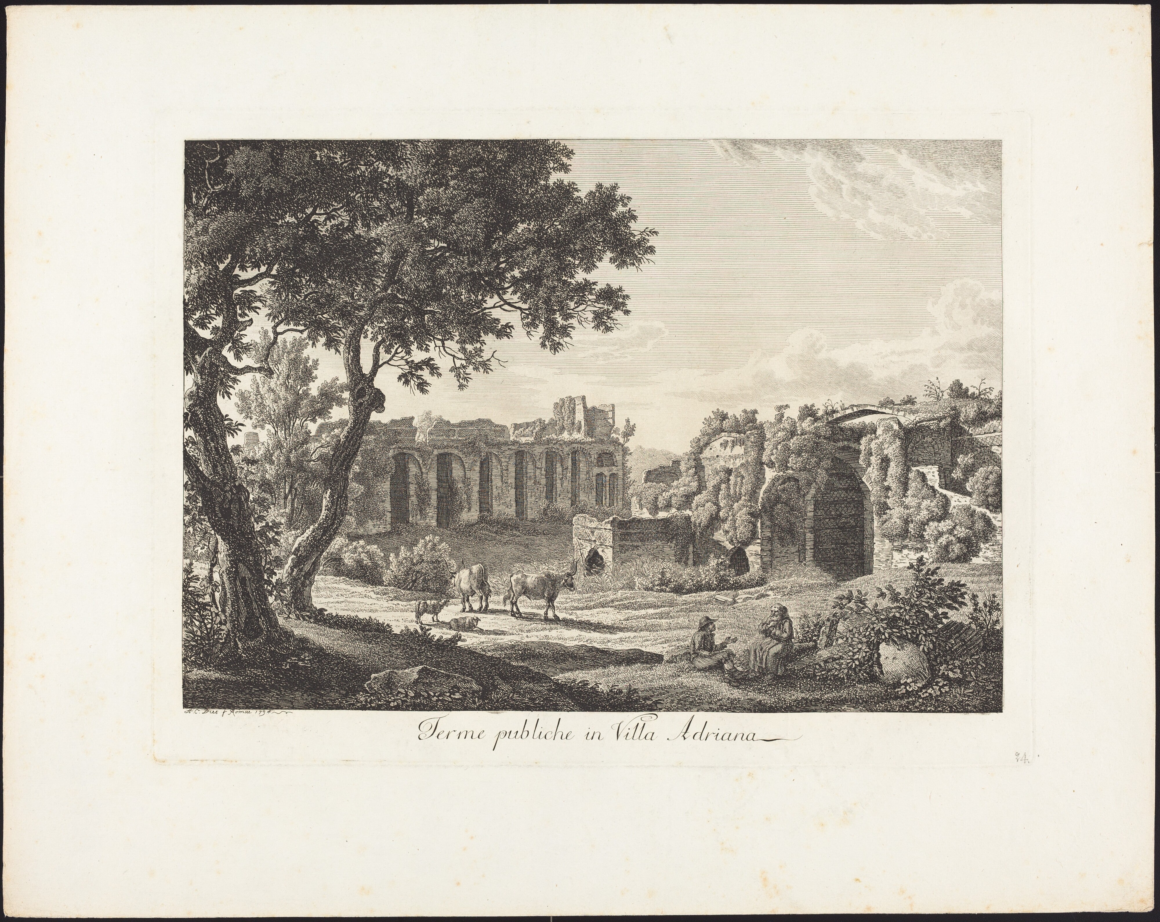 Terme publiche in villa Adriana