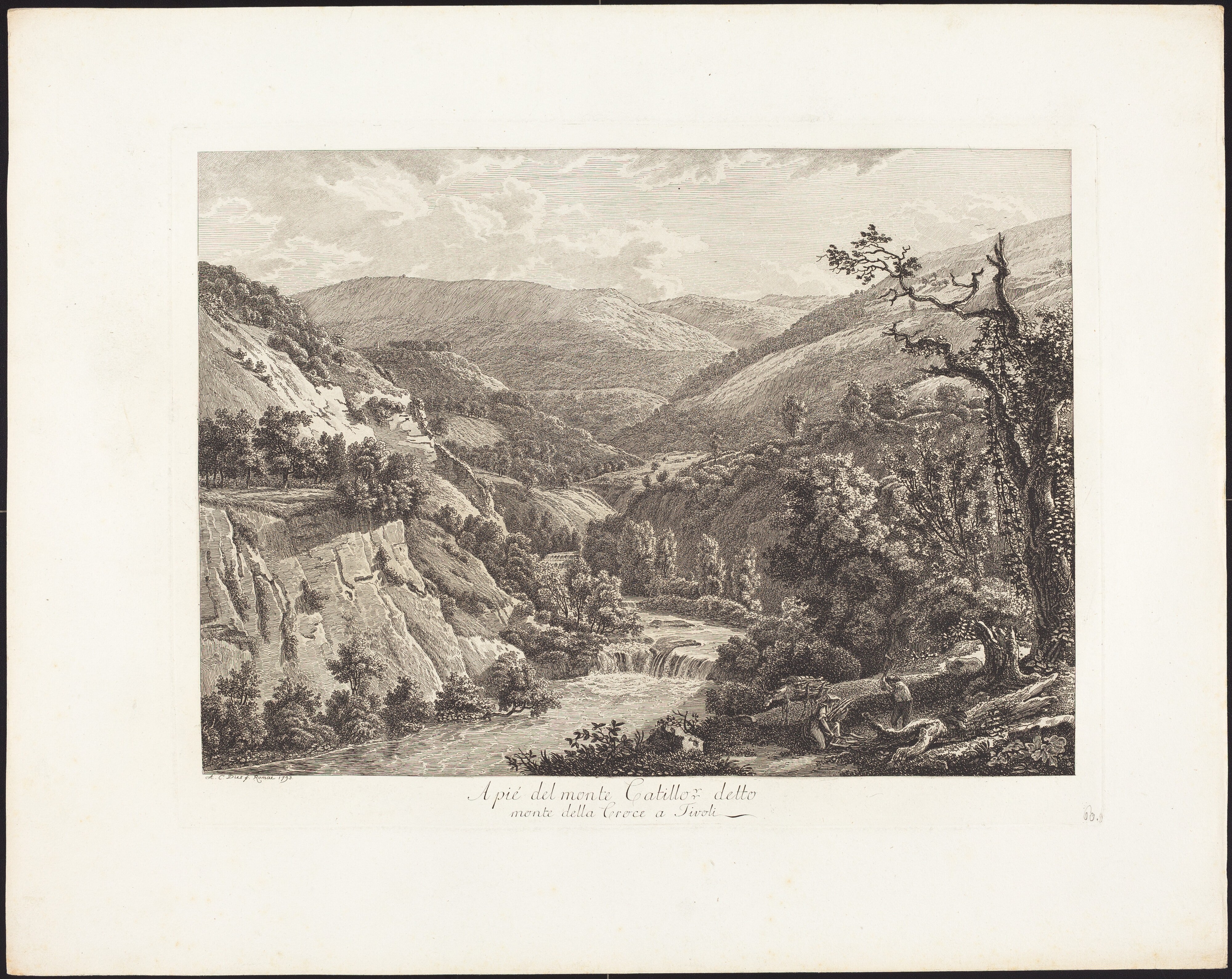 Al pié del monte Catillo, detto monte della Croce a Tivoli