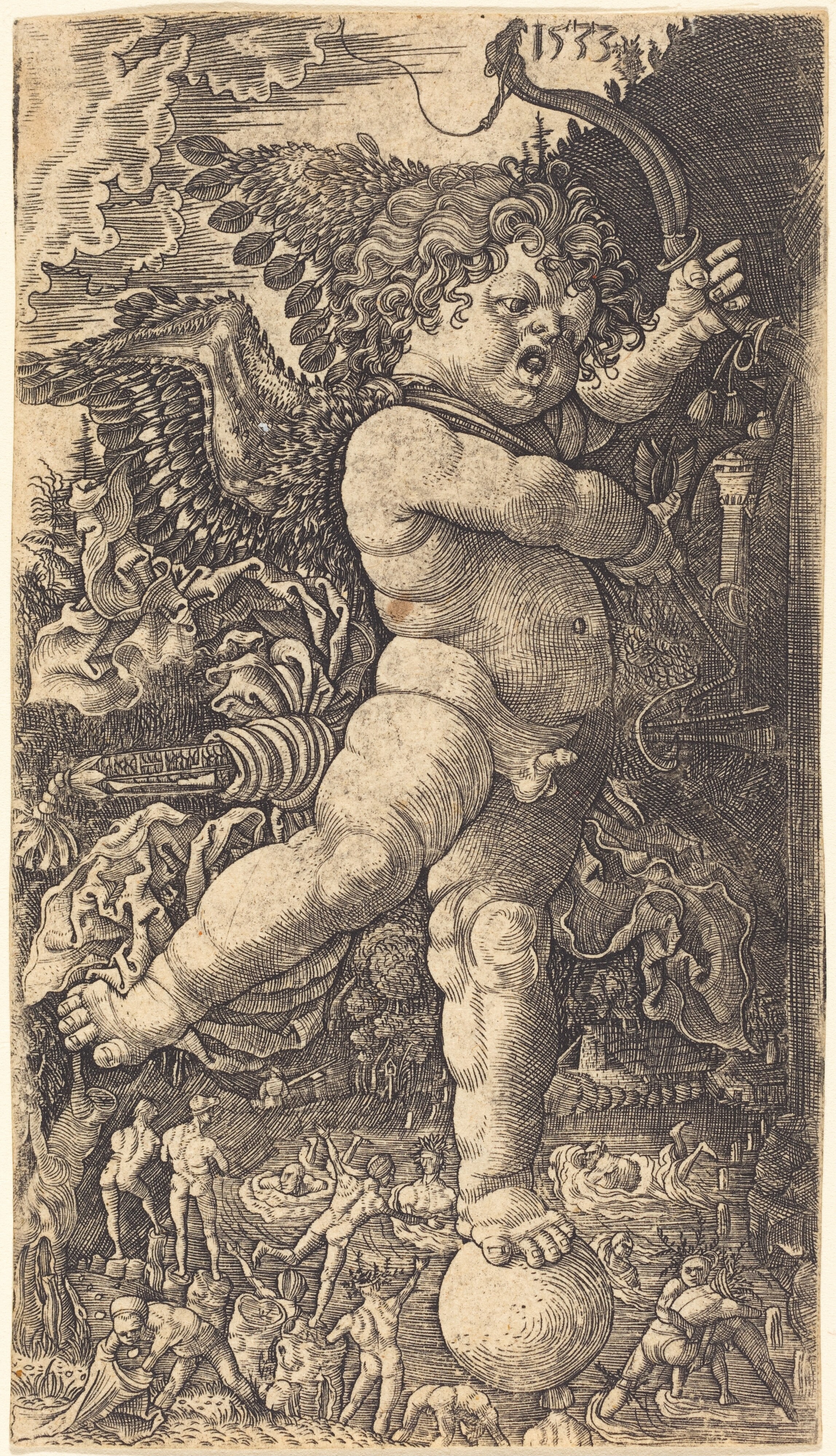 Cupid Balancing on a Globe