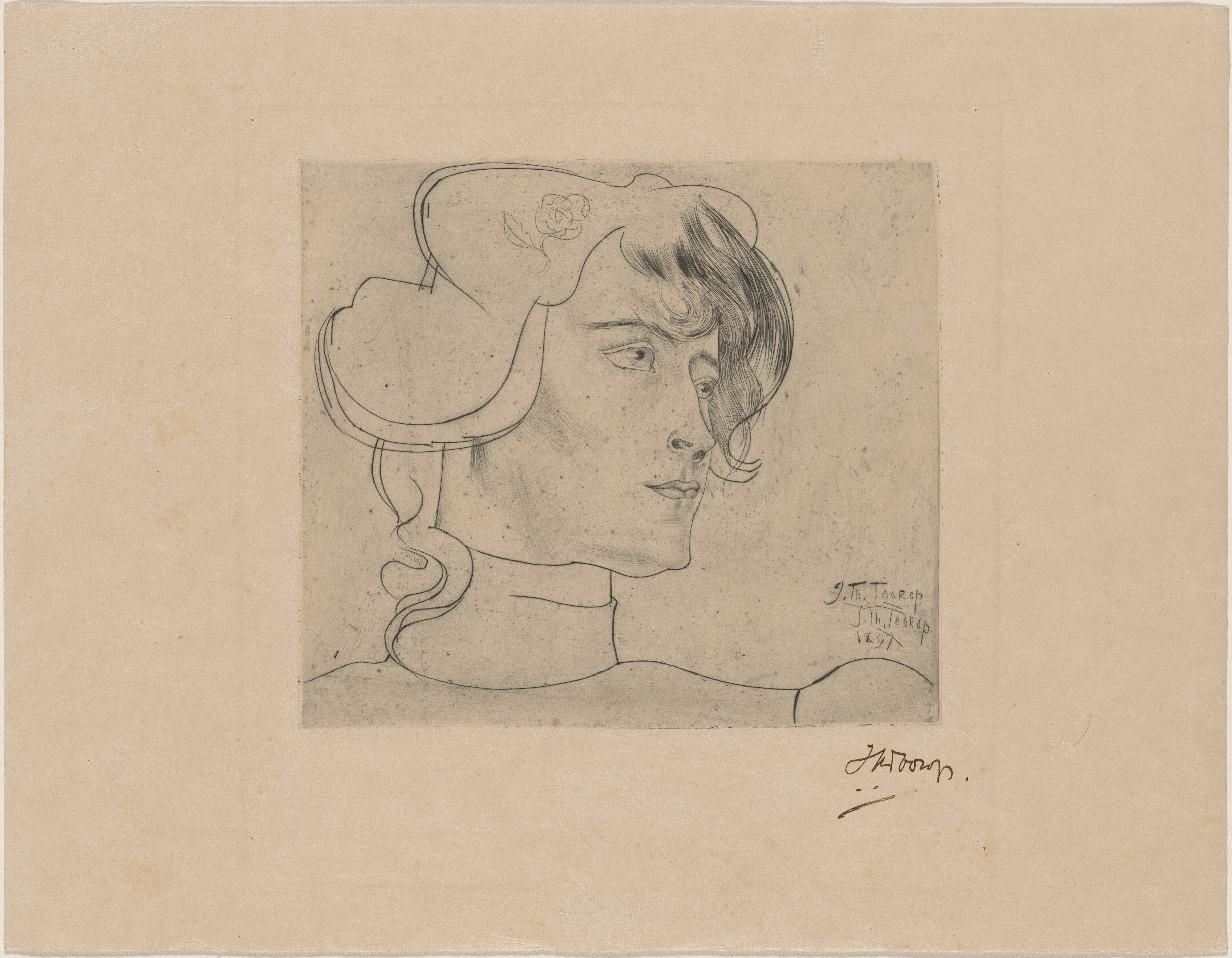 Head of a Woman (Marguérite Adolphine Helfrich)