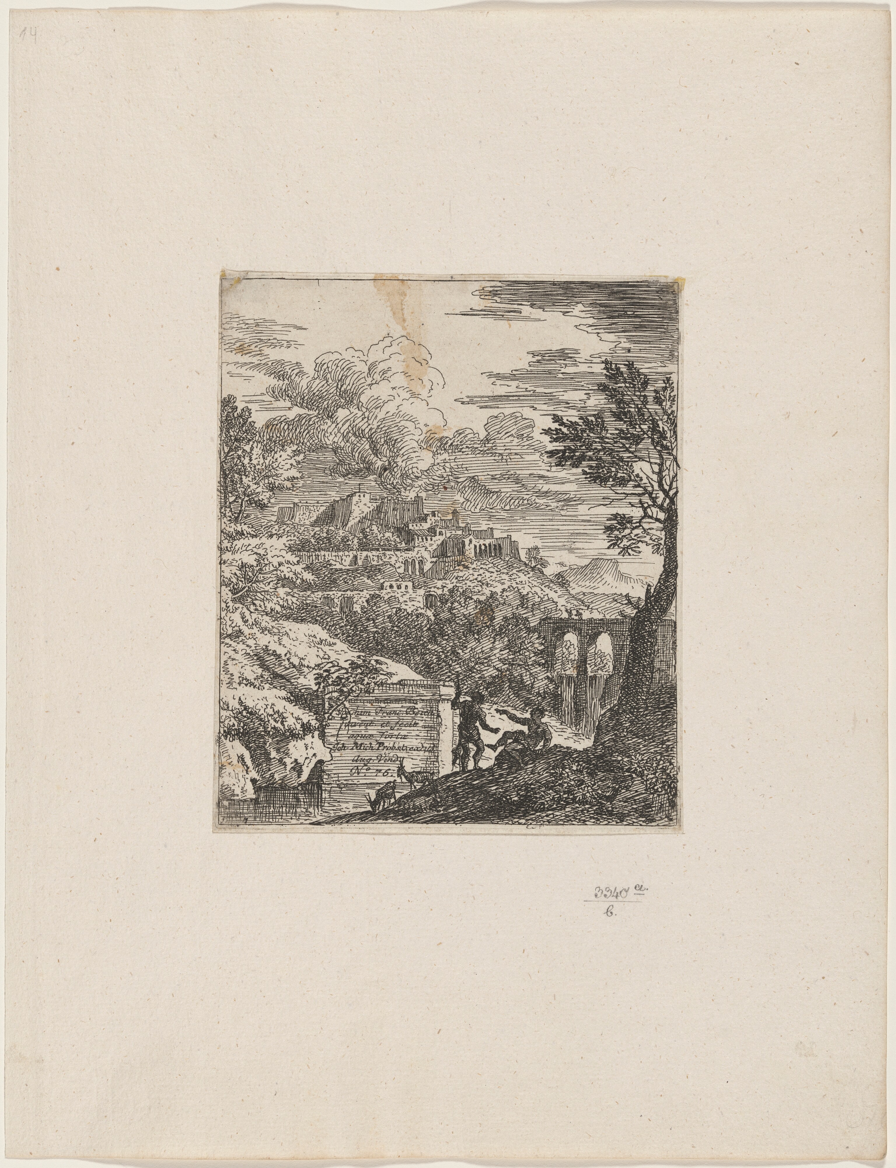Two Shepherds beside a Pedestal