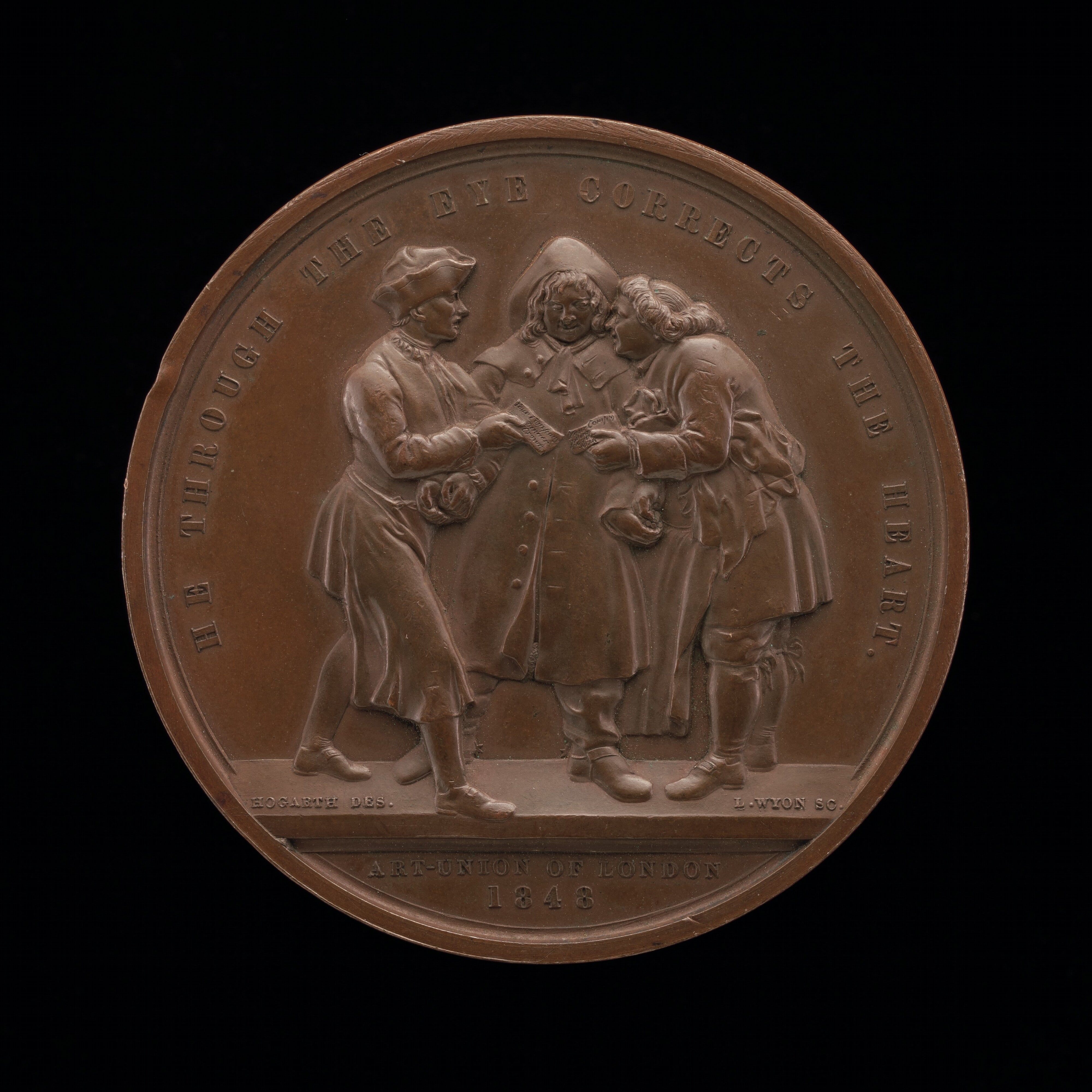 Canvassing for Votes (central scene from a painting by William Hogarth) [reverse]