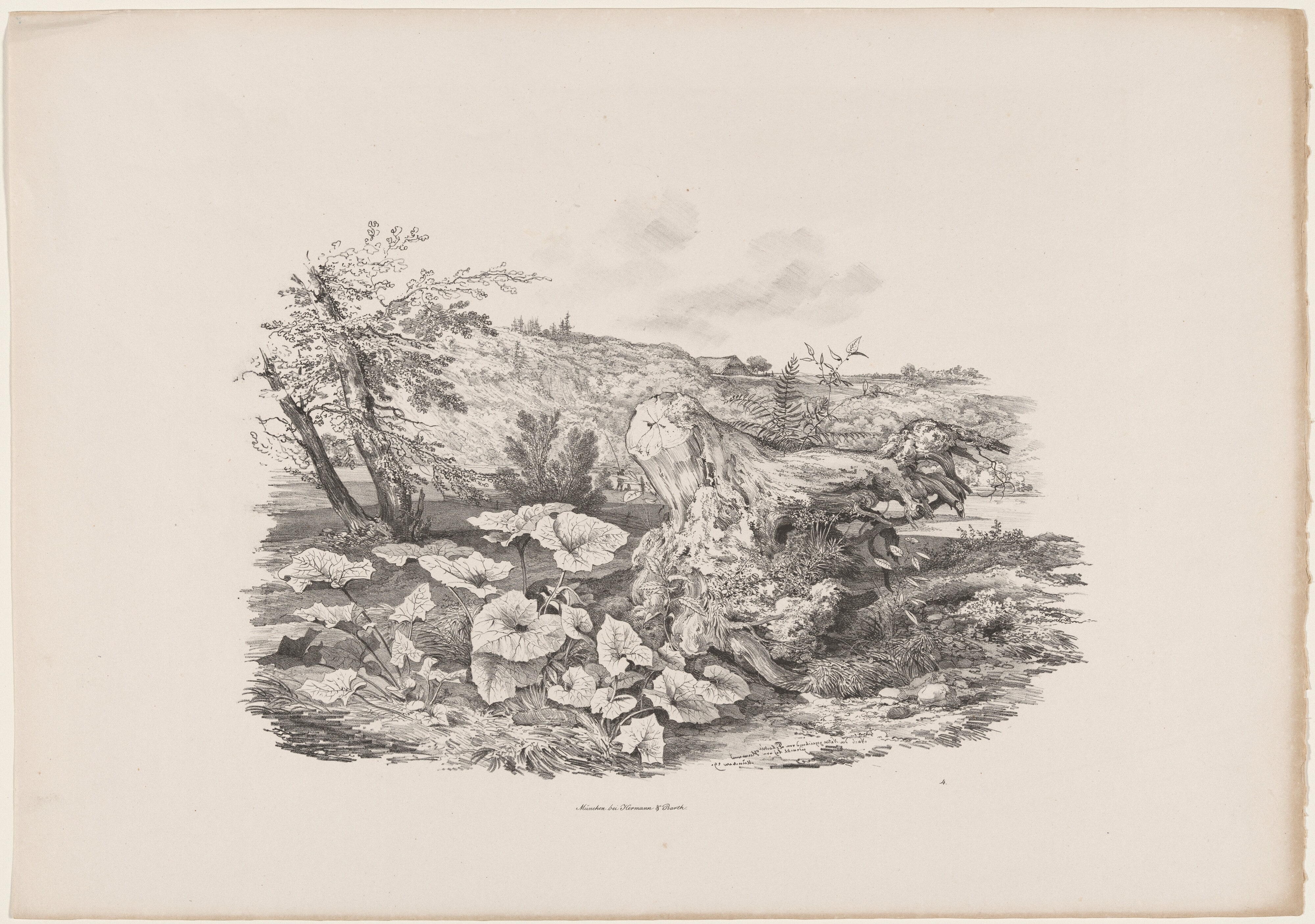Landscape with a Tree Trunk
