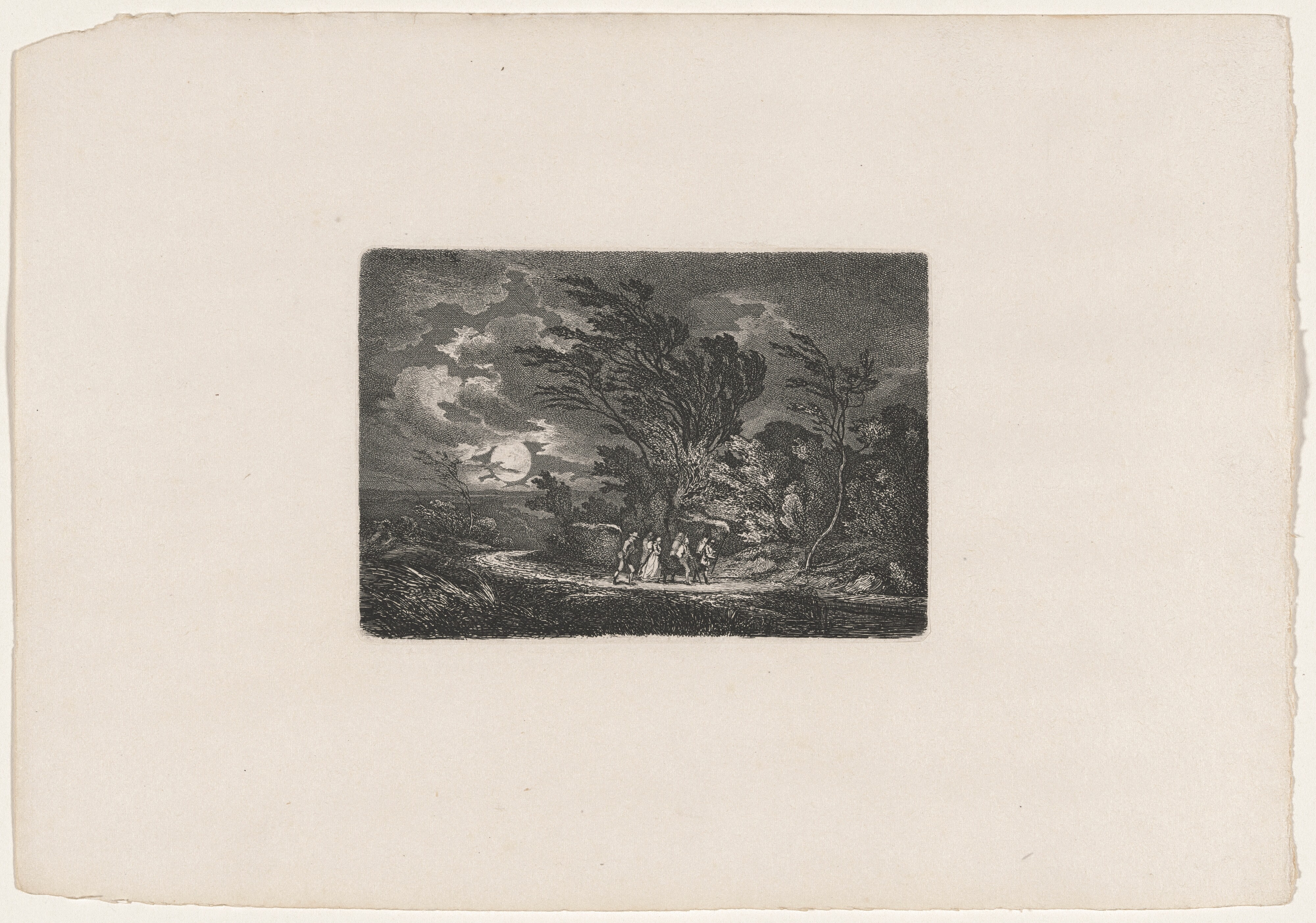 Five Travellers in the Moonlight