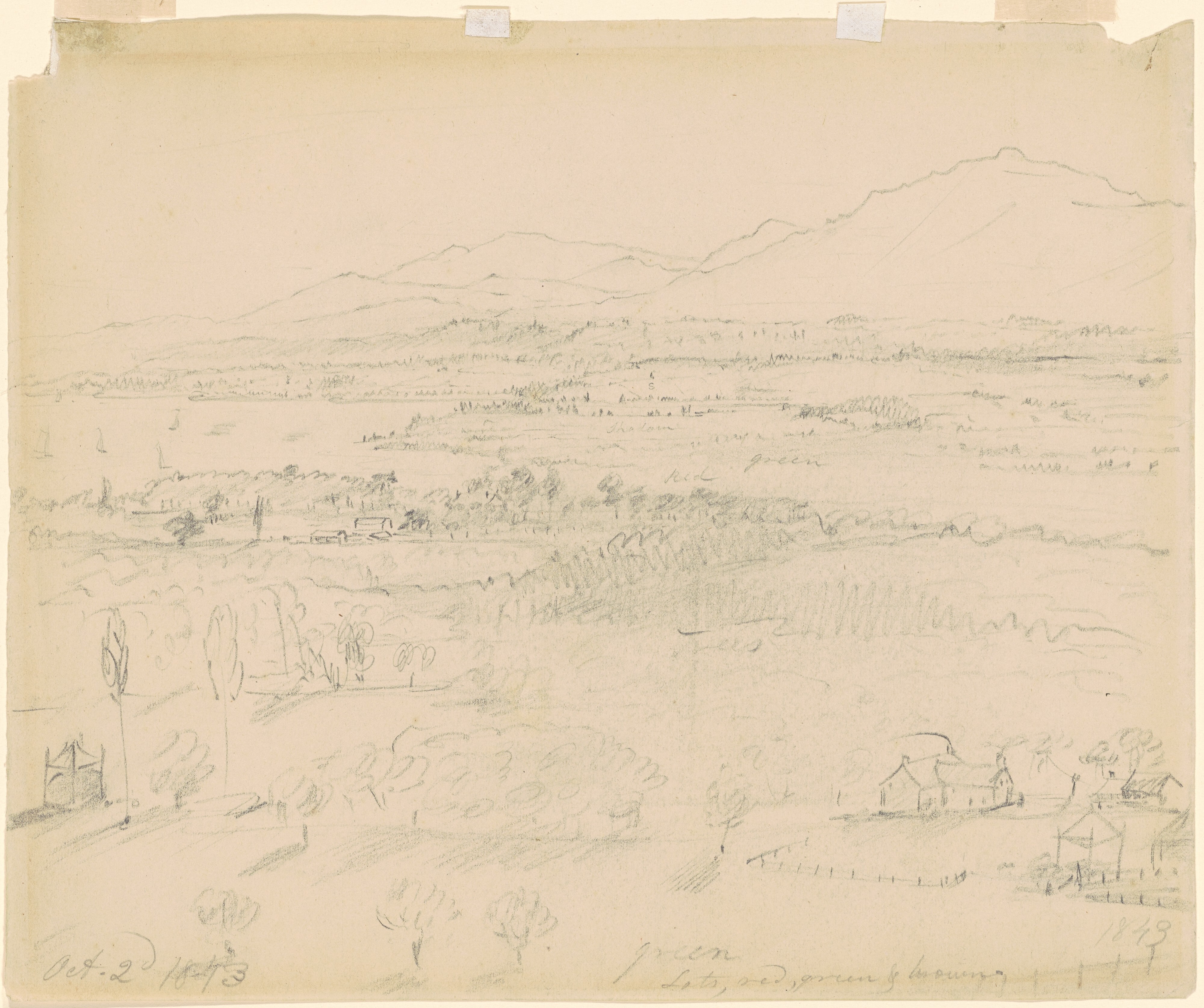 Valley with River and Mountains