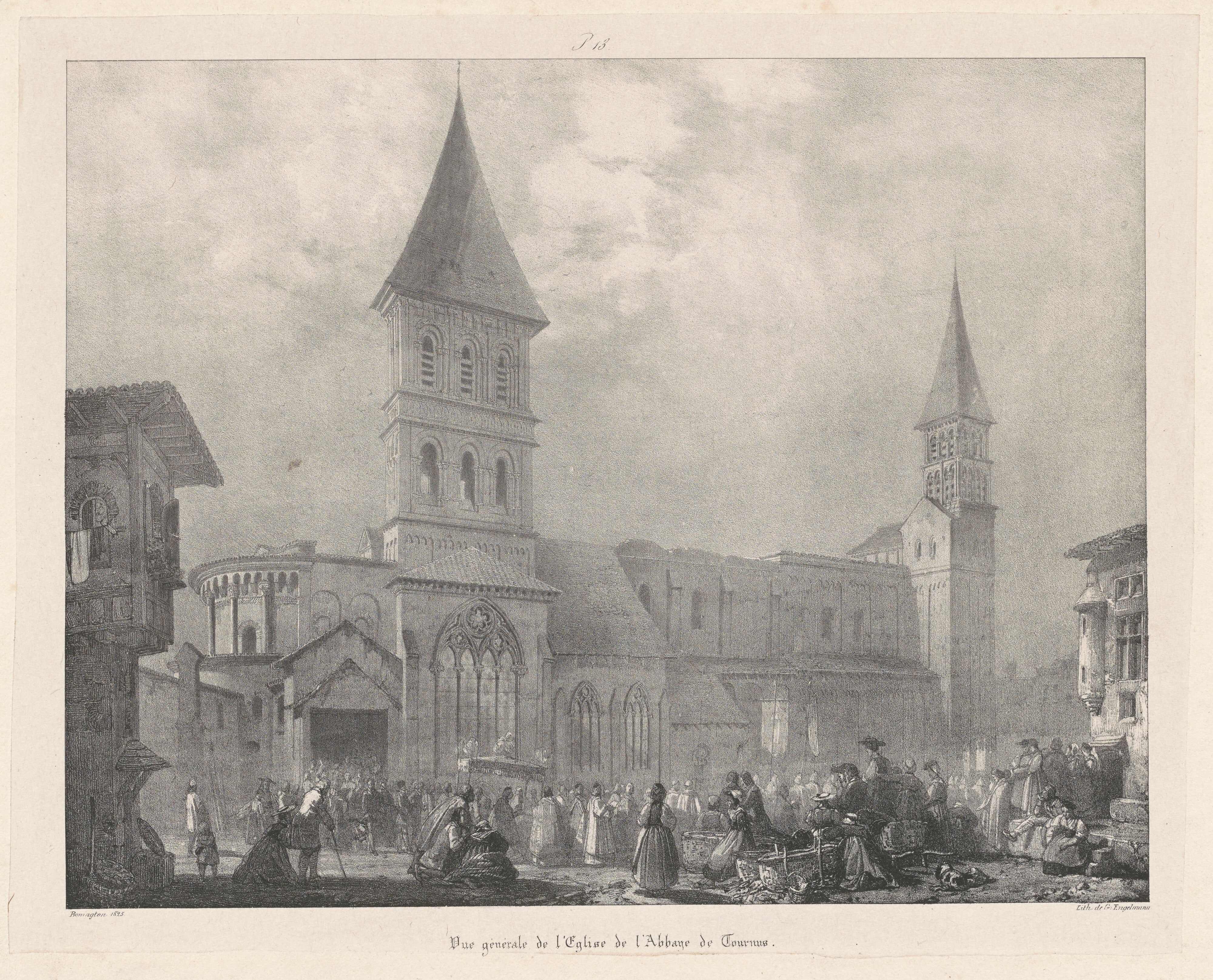 Vue general de l'Église de l'Abbaye de Tournus
