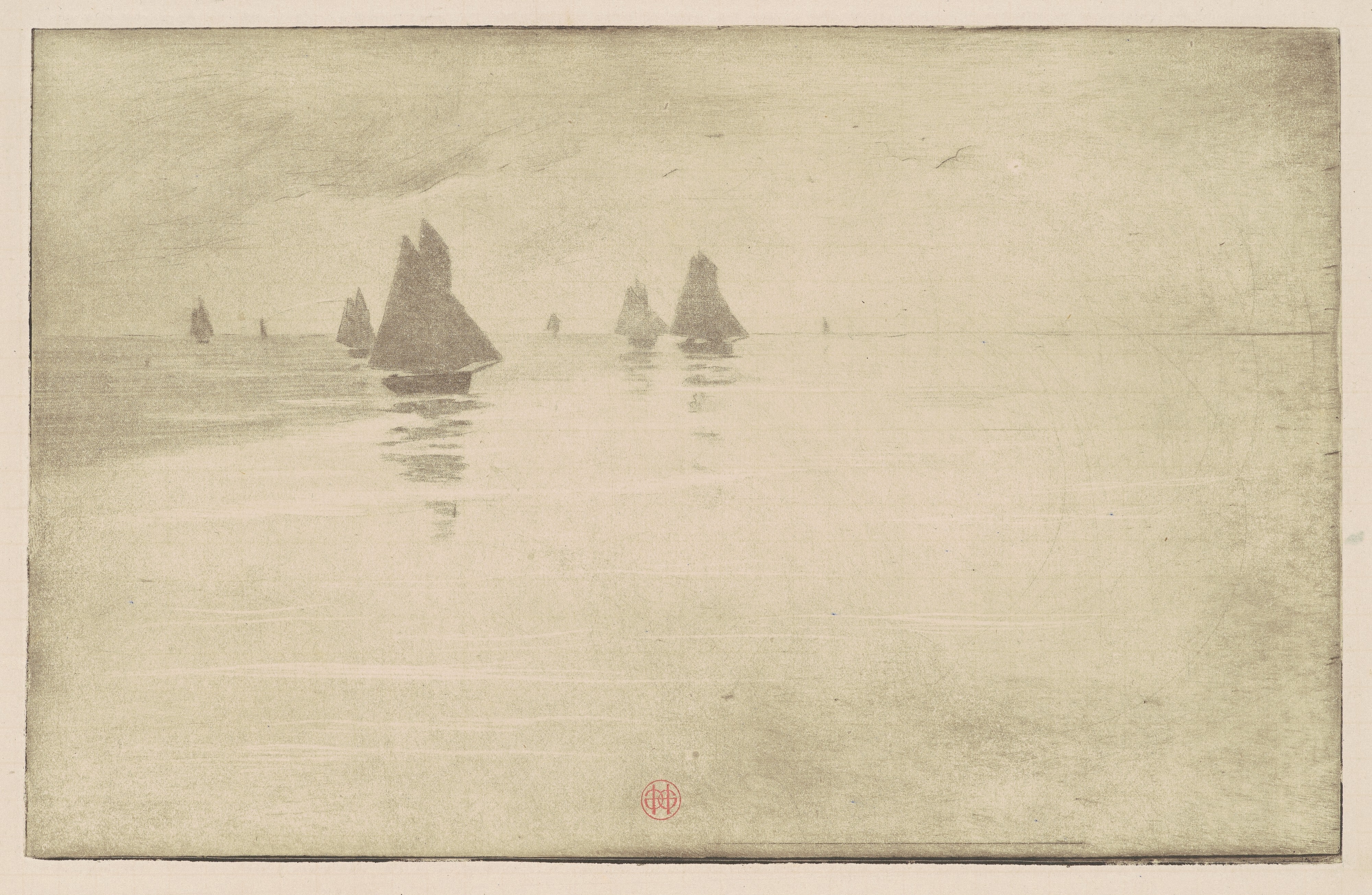 Boats in a Morning Fog