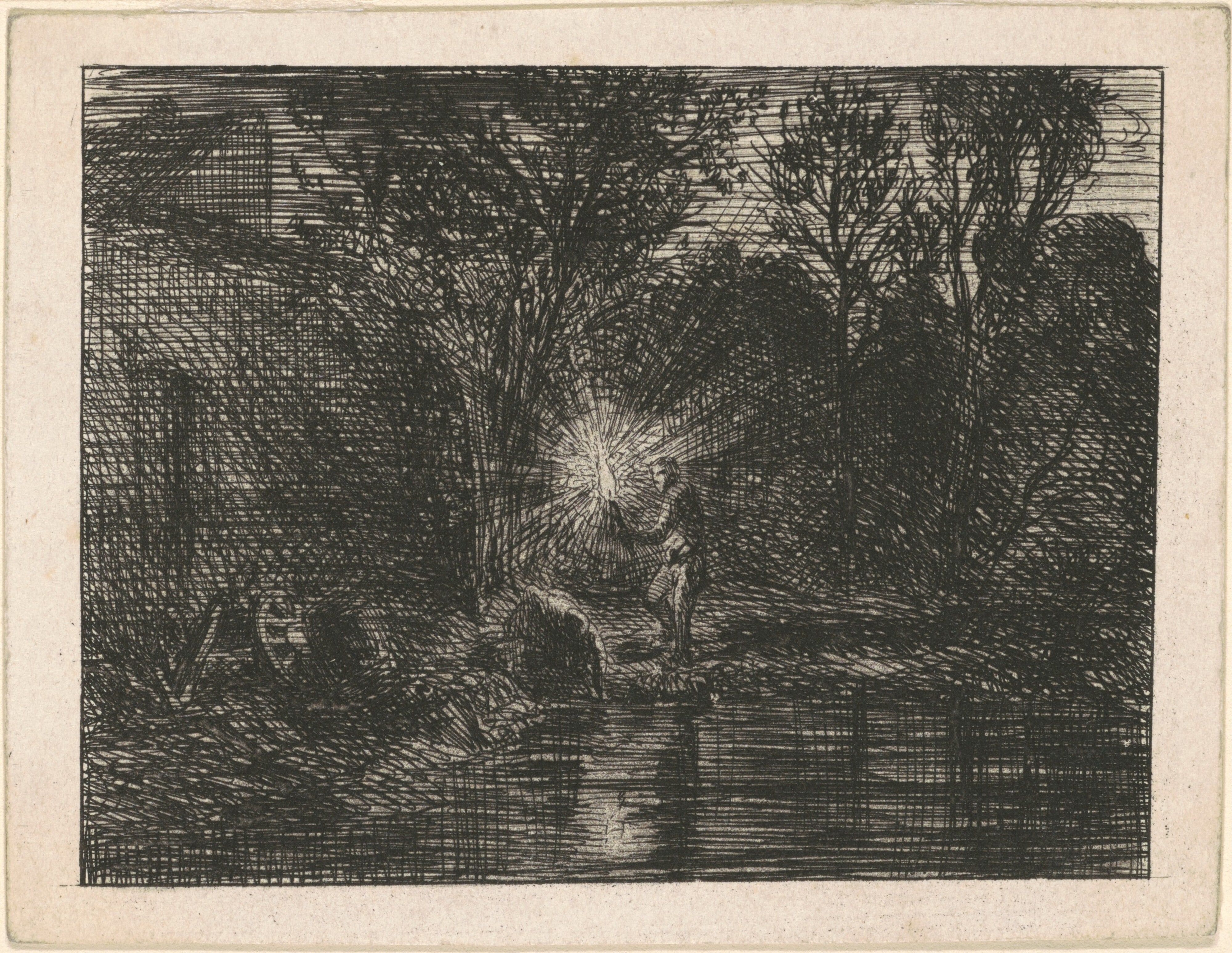 Riverbank at Night