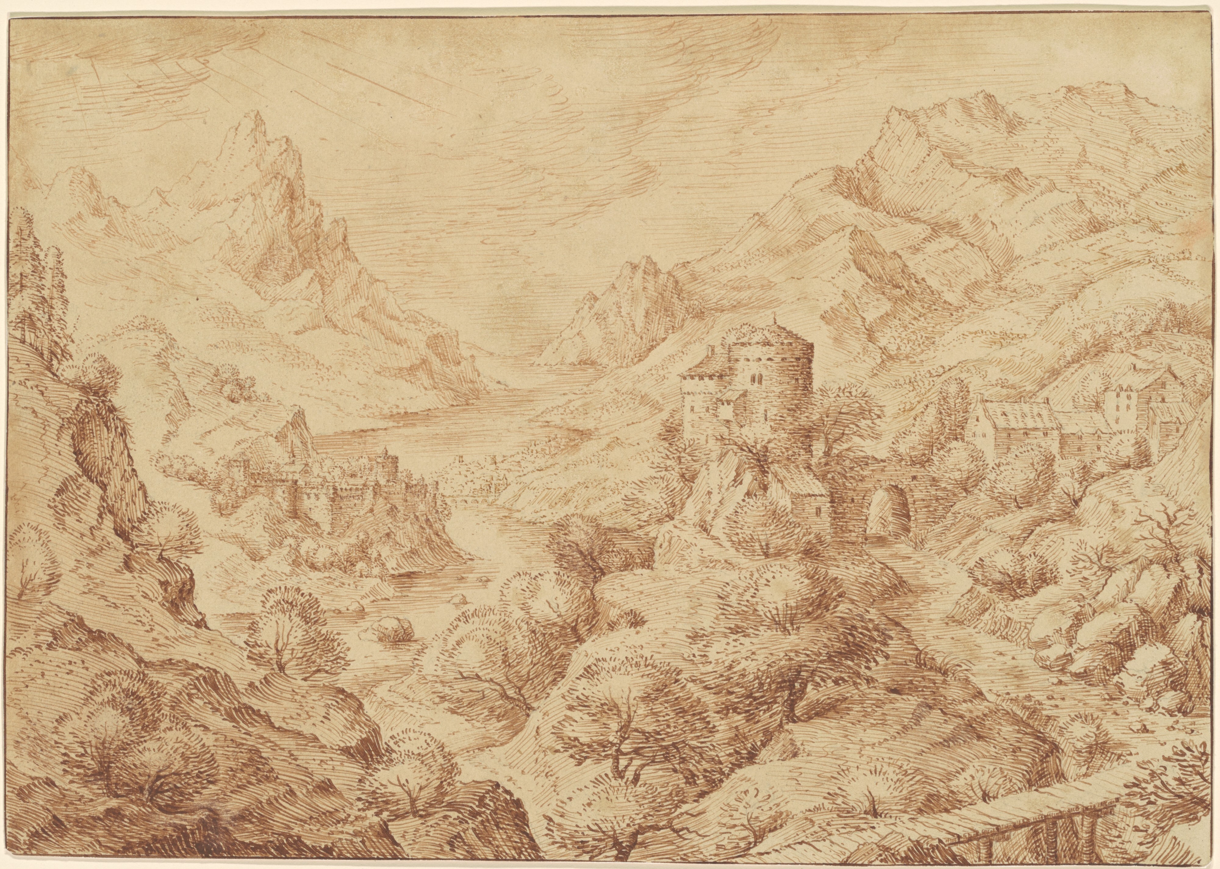 Panoramic River Landscape