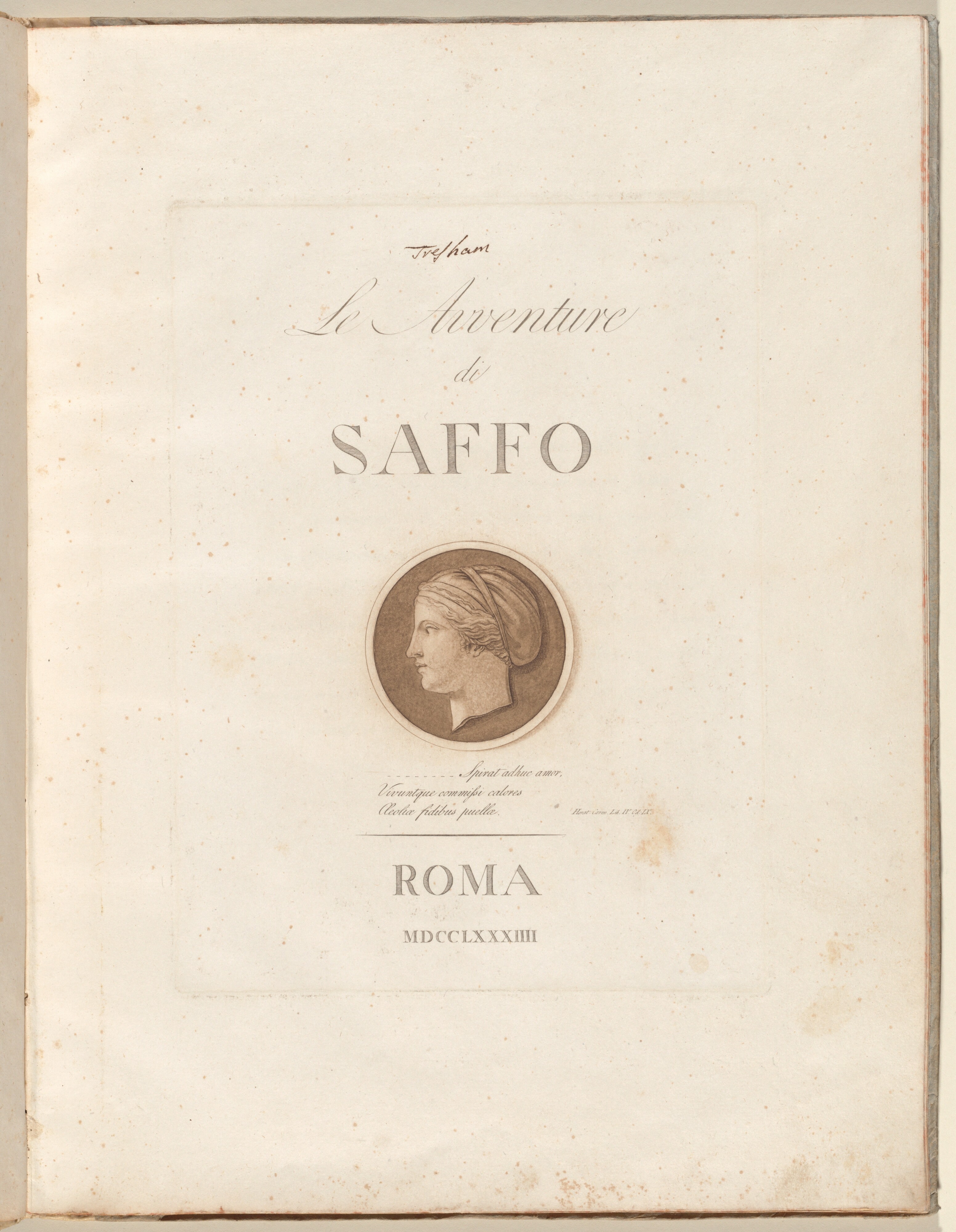 Le Avventure di Saffo (The Adventures of Sappho)