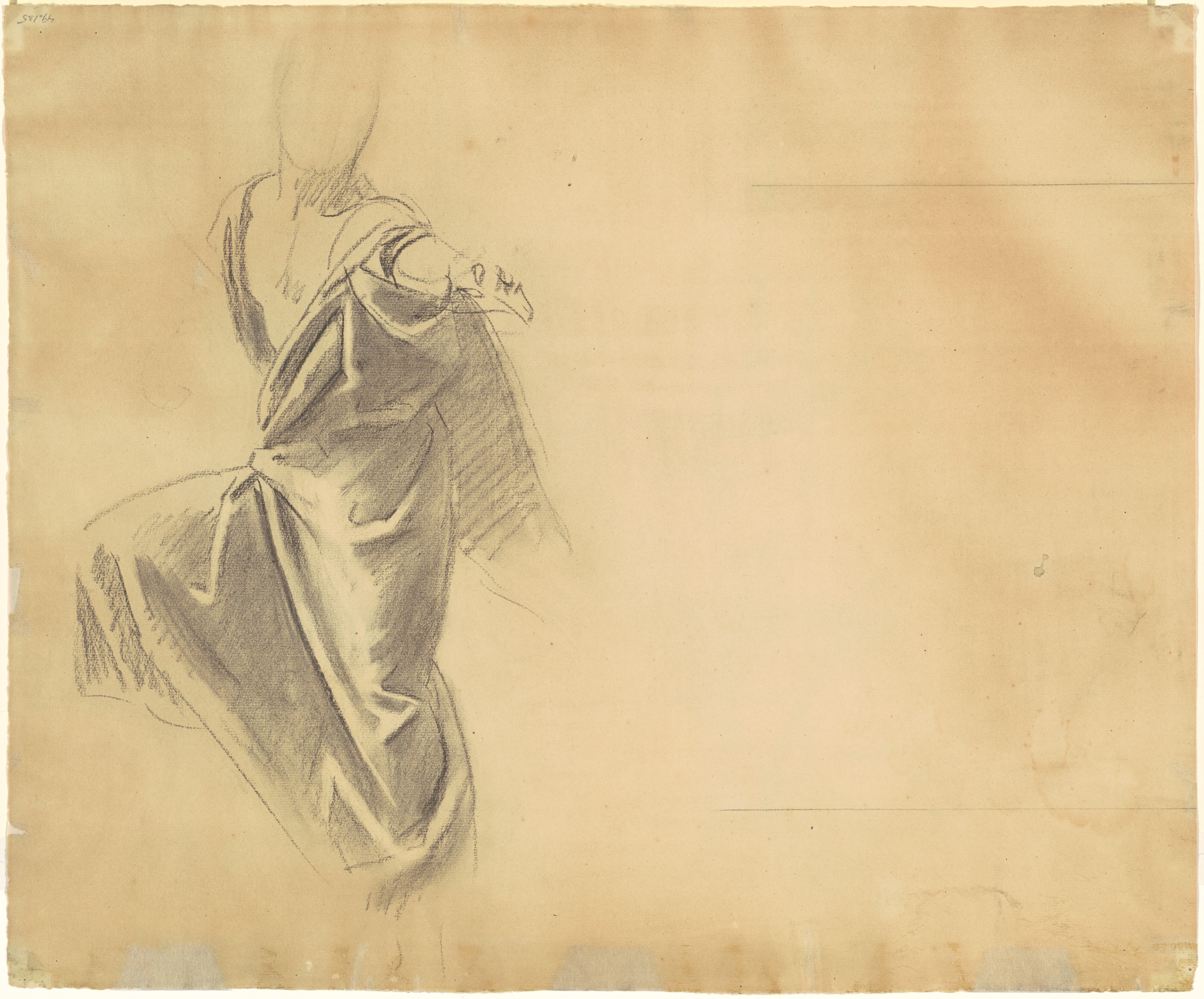 Study of Drapery [verso]