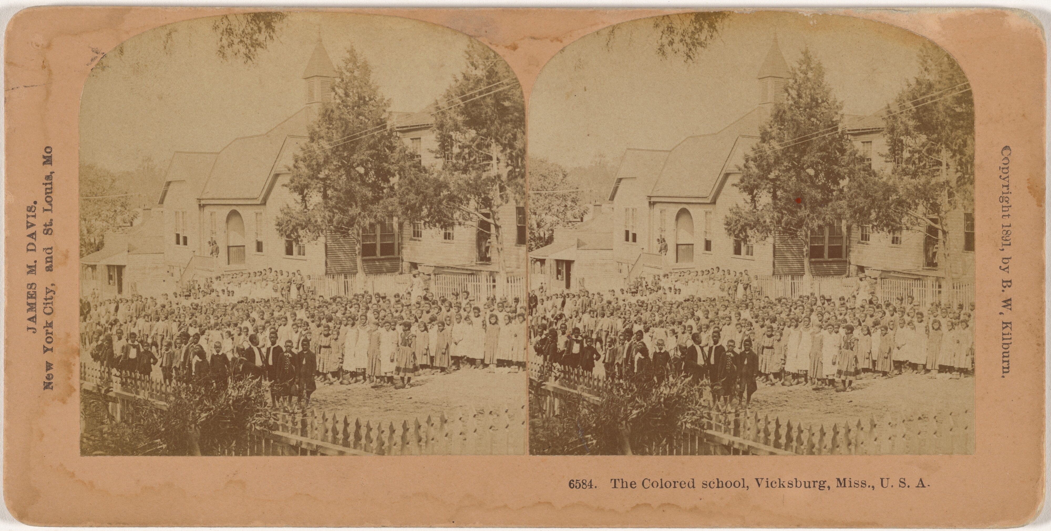 "The Colored School, Vicksburg, Mississippi"