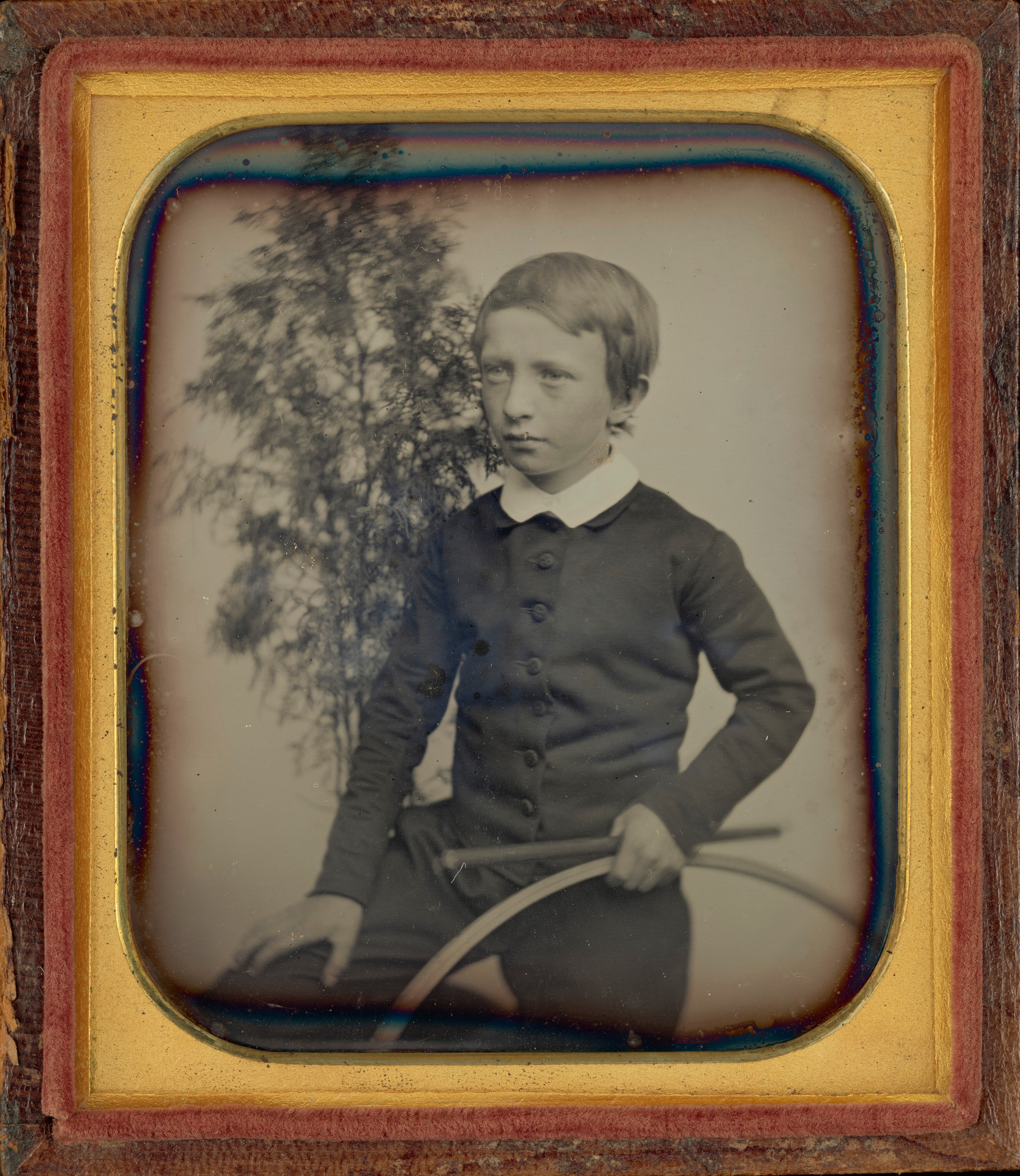 Portrait of a Boy with Hoop