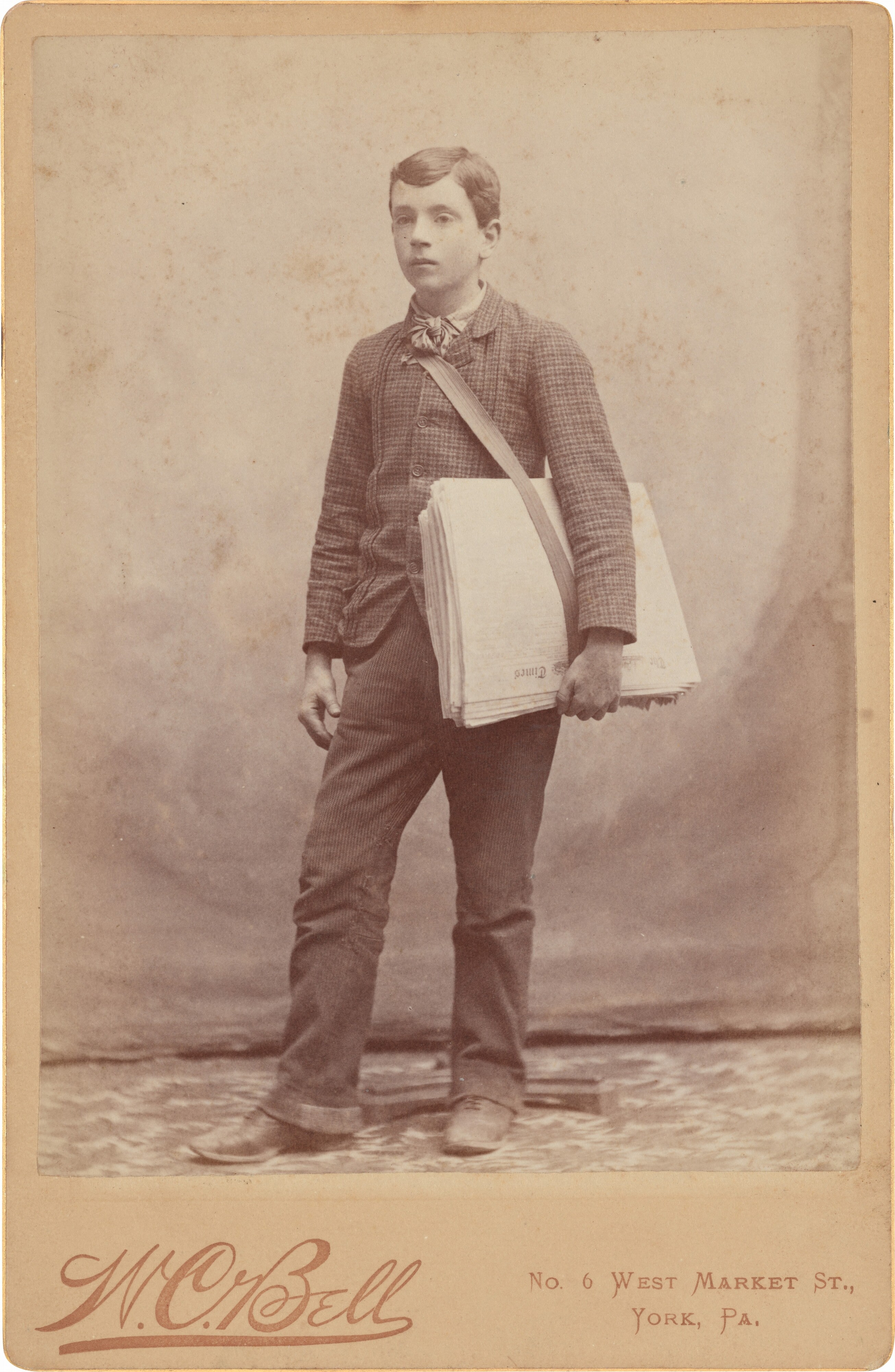 Portrait of a Newspaper Boy