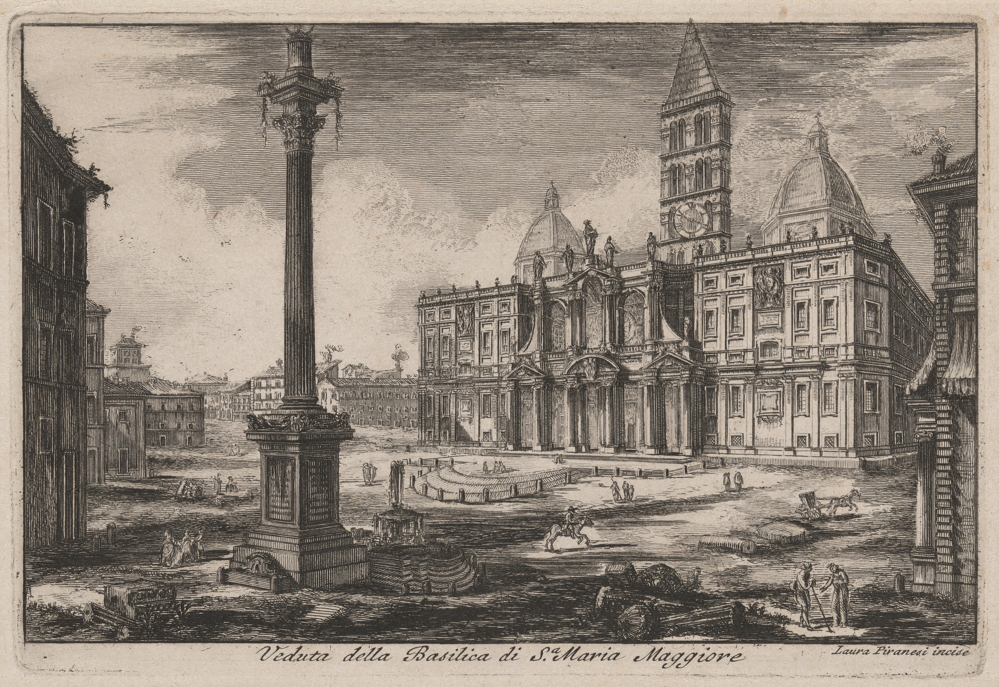 Veduta della Basilica di Santa Maria Maggiore (View of the Basilica of Santa Maria Maggiore)