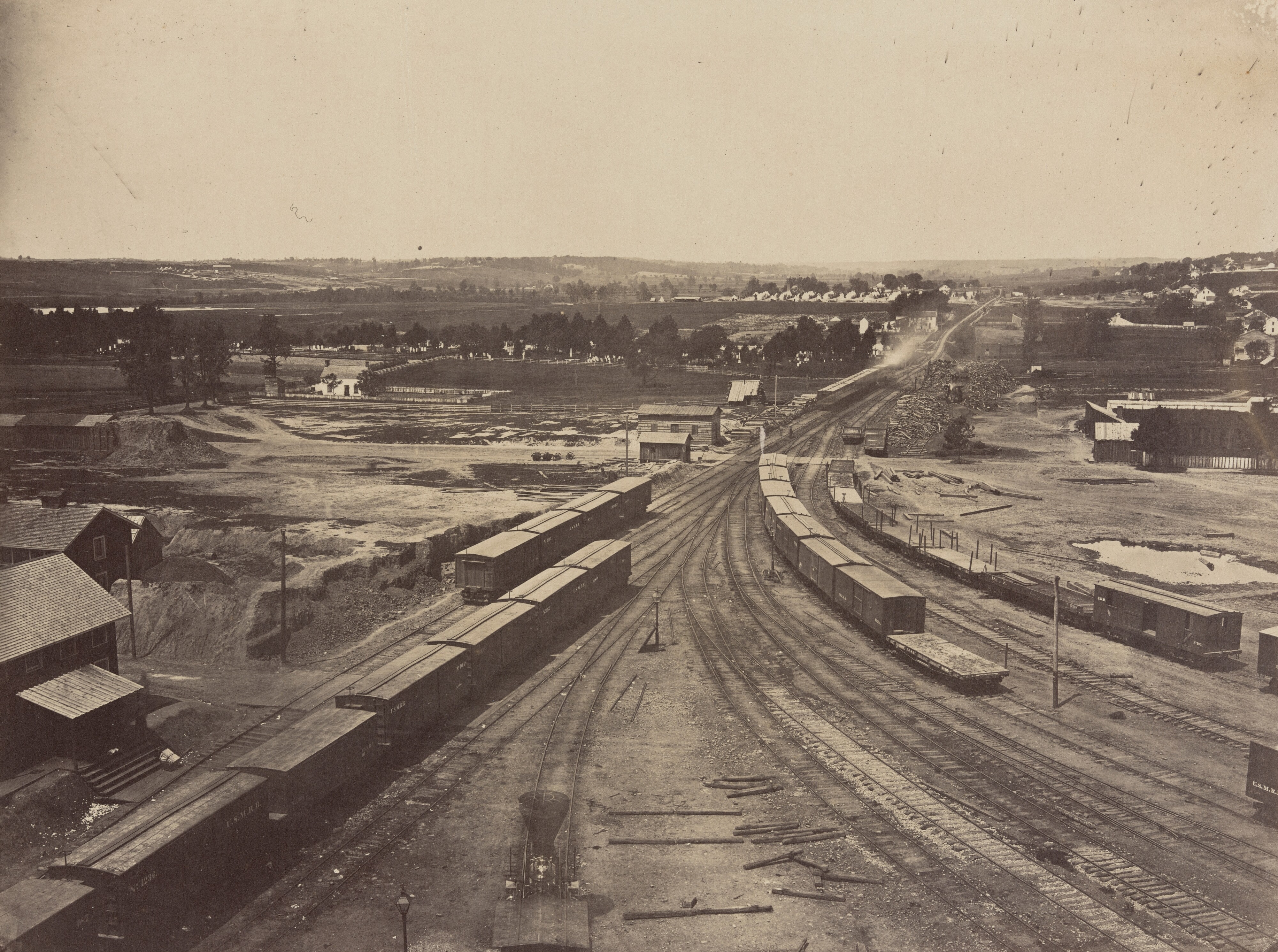 Alexandria Yard, Looking West and Southwest, Virginia