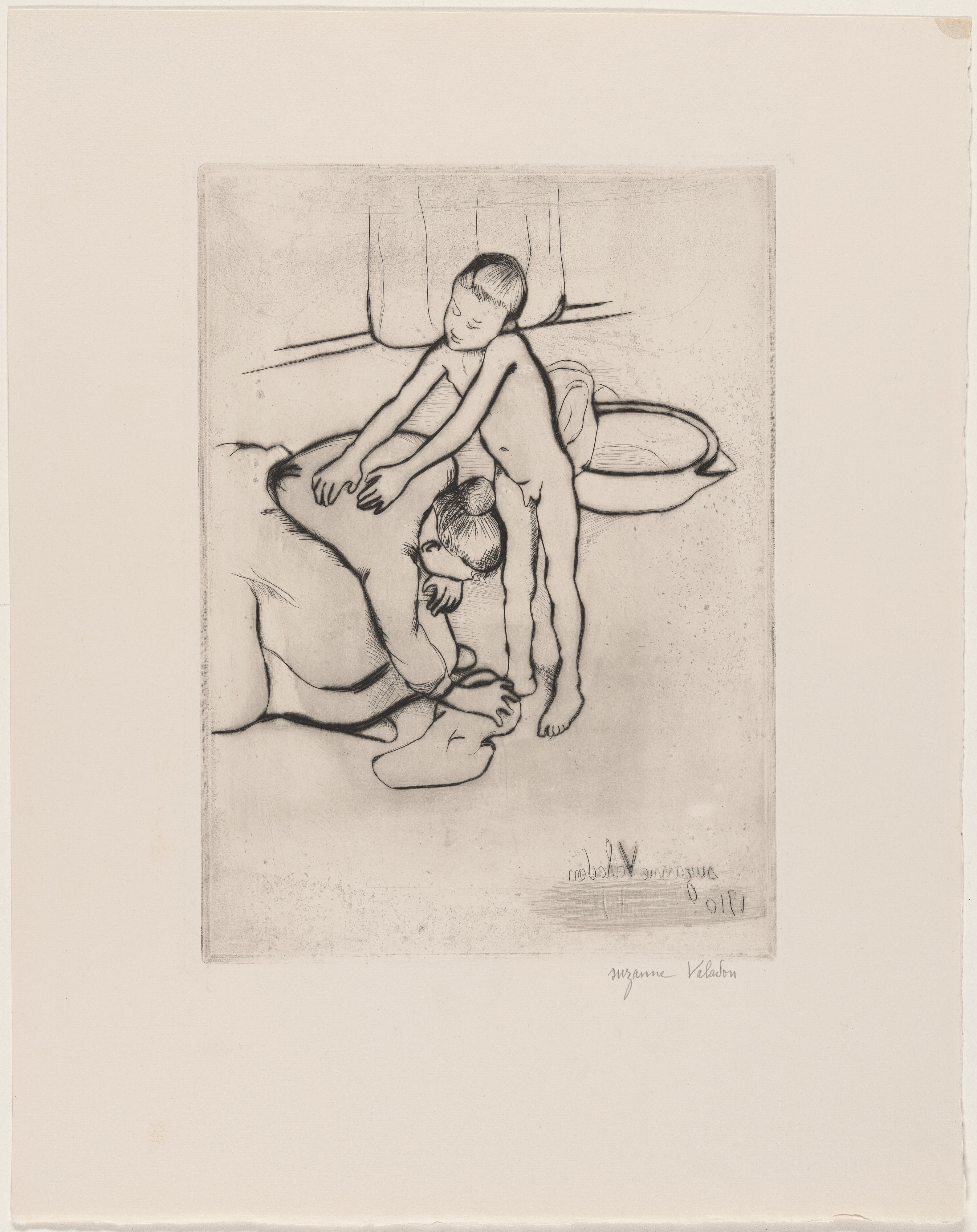 Catherine and Young Boy Nude