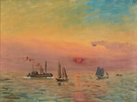 Sunrise at a Harbor