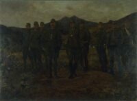 Supreme Commanders Hata and Okamura Inspecting the Front