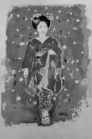 Evening Snow (Toyochiyo) from Six Images of Maiko