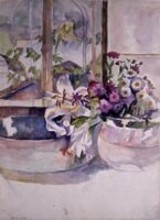 Flowers and a Birdcage