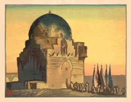 <Ten Woodcuts>: Mosque Ibu Touloun