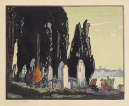 <Ten Woodcuts>: The Resting Place (Scutari)