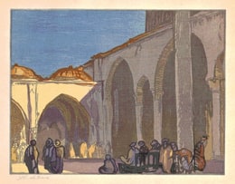 <Ten Woodcuts>: The Court of the Mosque of Memory