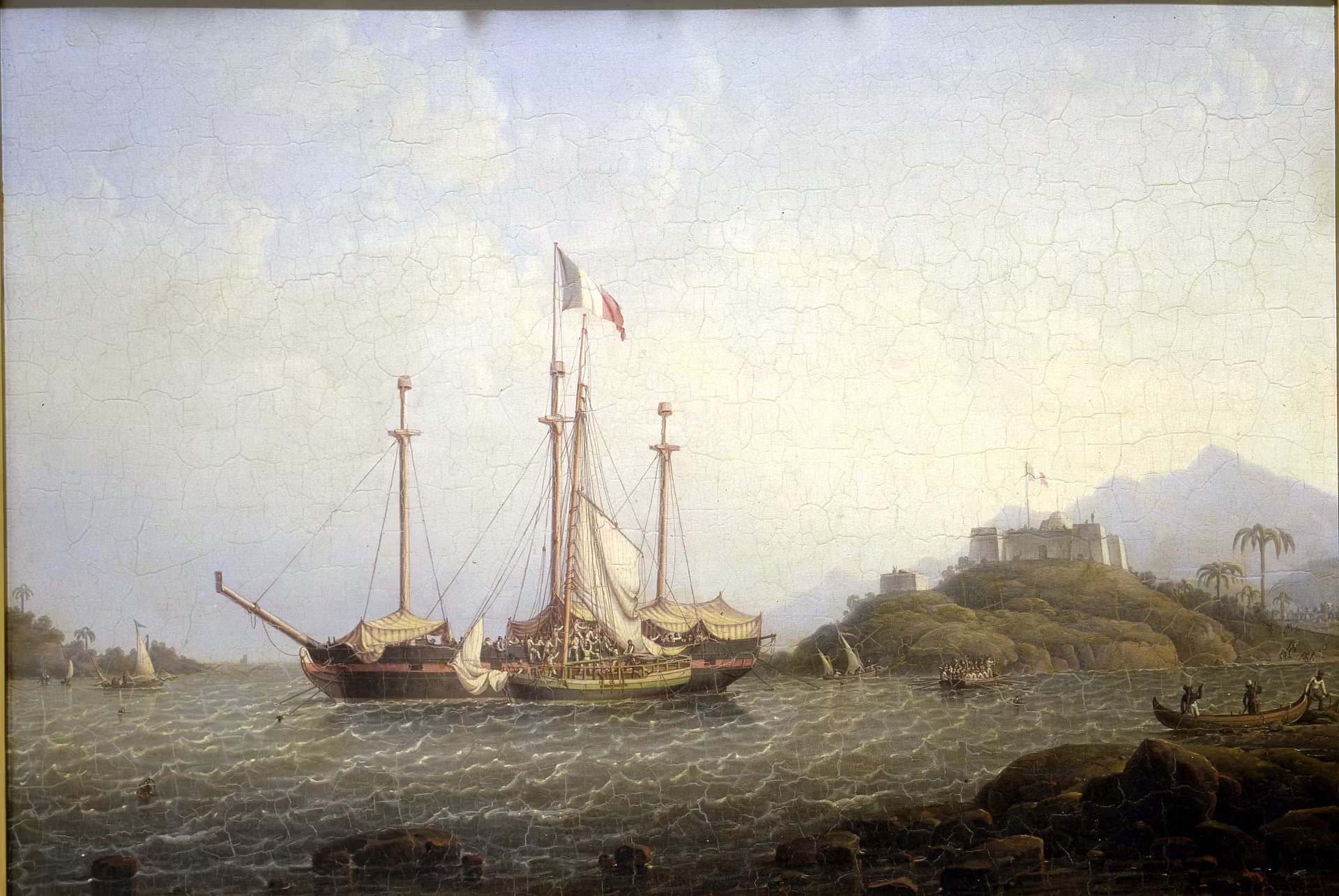 Capture of a French Ship by a Boat from the Constitution, 1800.