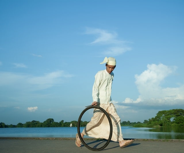 Bicycle Tyre Rolling Event from Yangon series