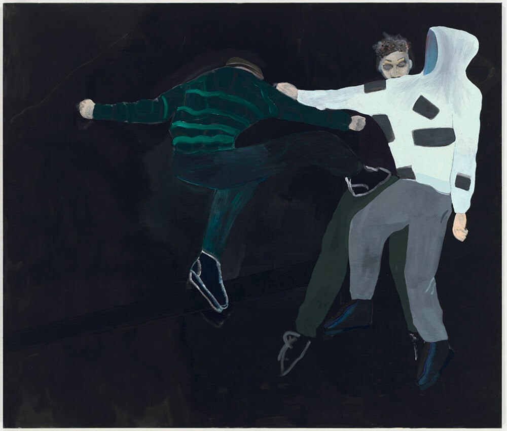 in the air
