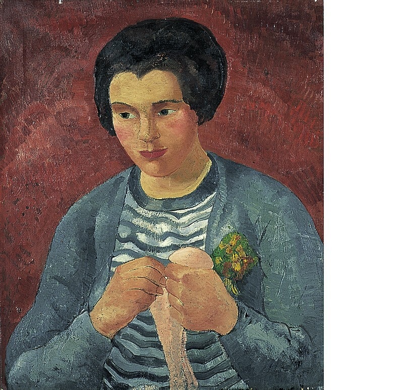 Girl Darning 1928
