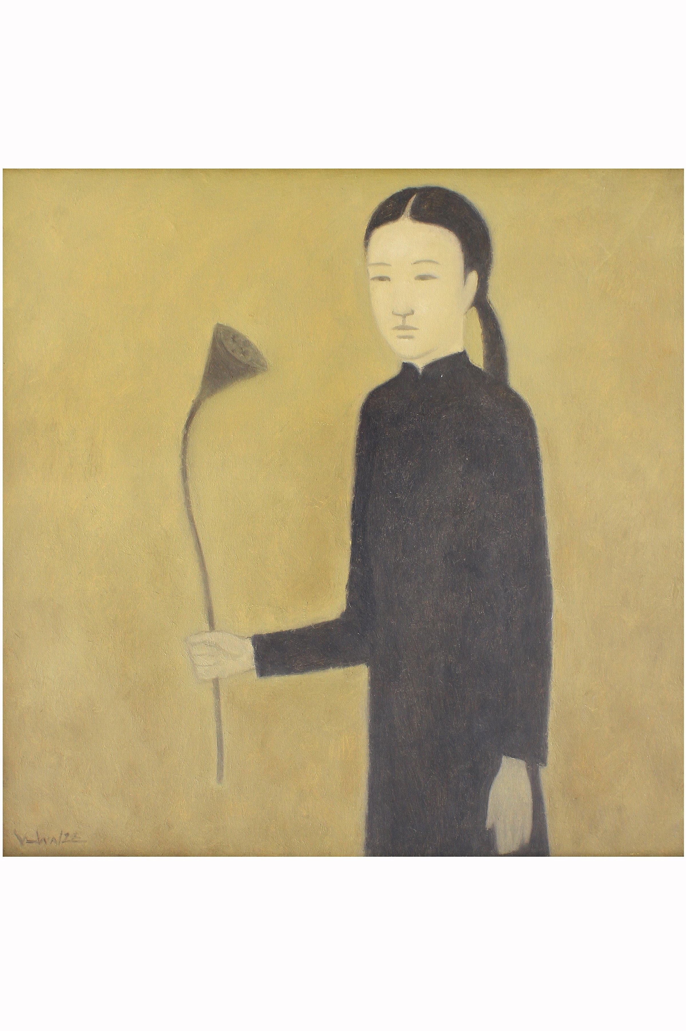 Girl with Lotus Flower