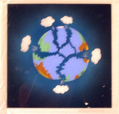 Untitled painting (#590B) (globe image)
