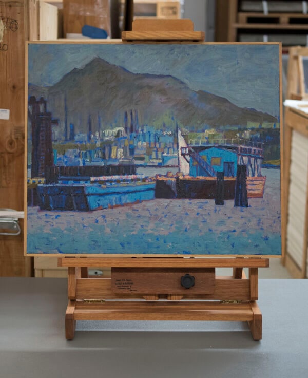 Mt. Diablo with Barges