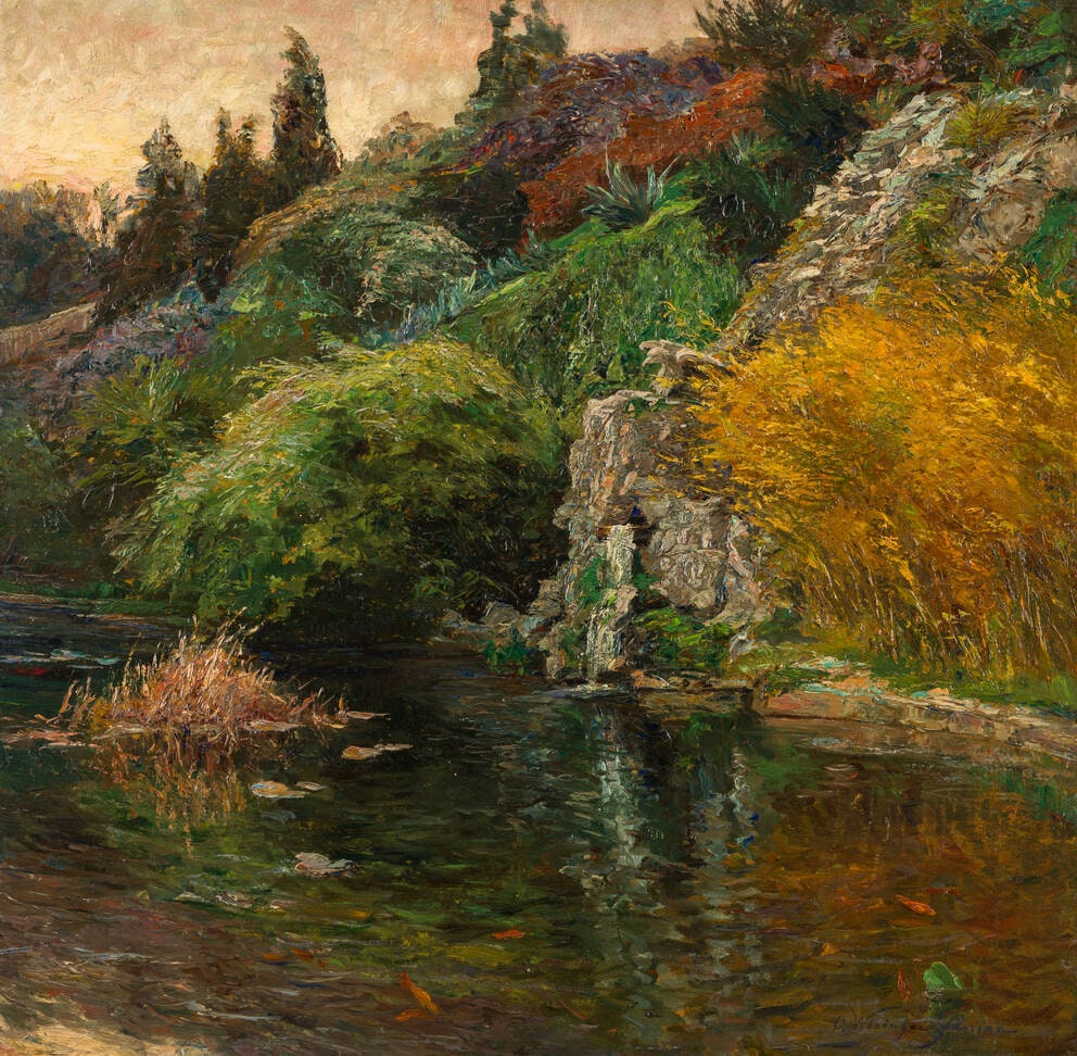 Evening Atmosphere, Motif from the Park of HRH Archduke Joseph in Fiume