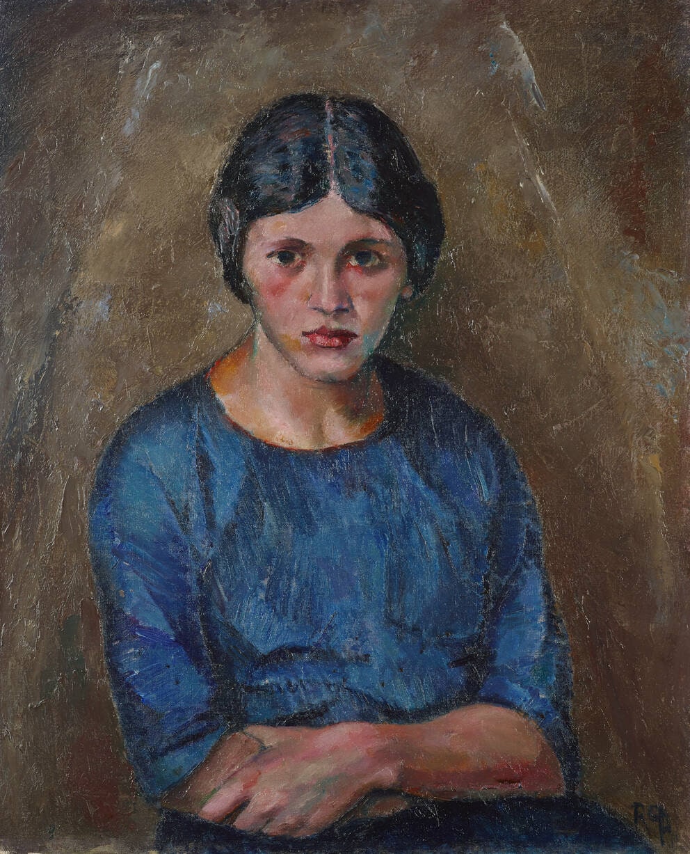 Girl in a Blue Dress