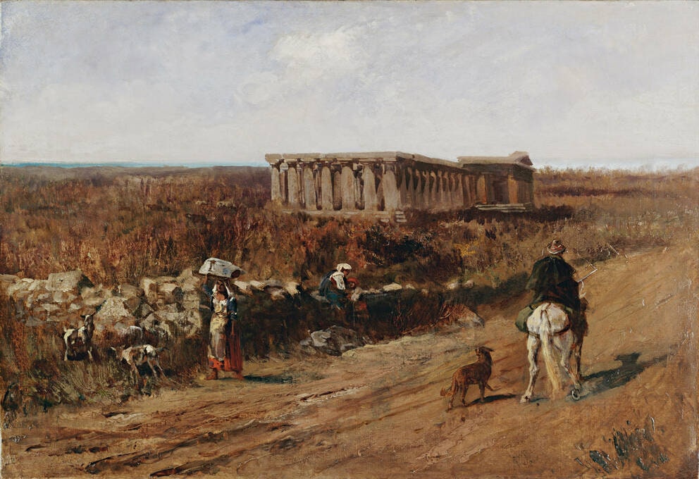 Road near Paestum Basilica