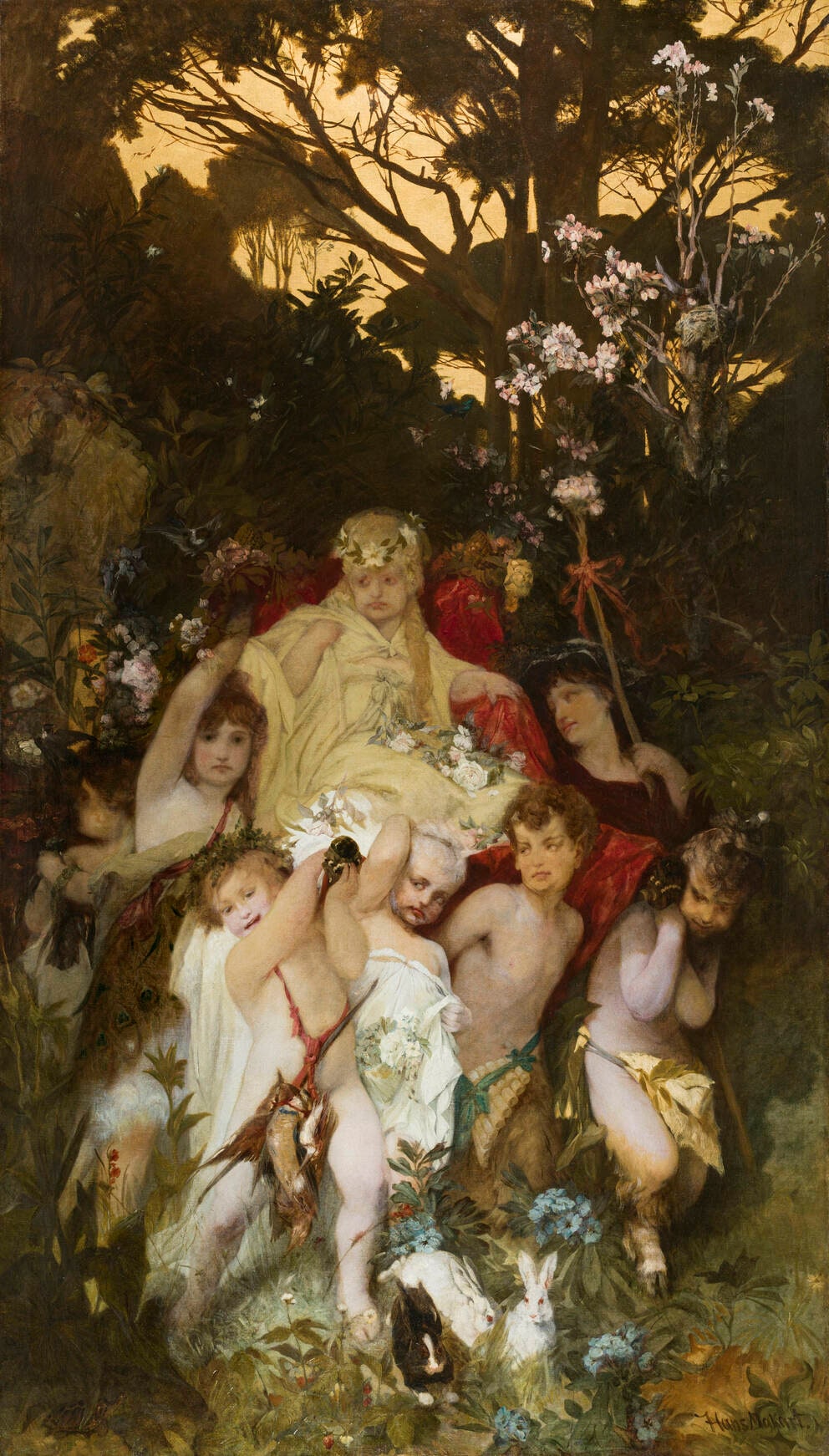 Modern Cupids, Triptych, Central Panel