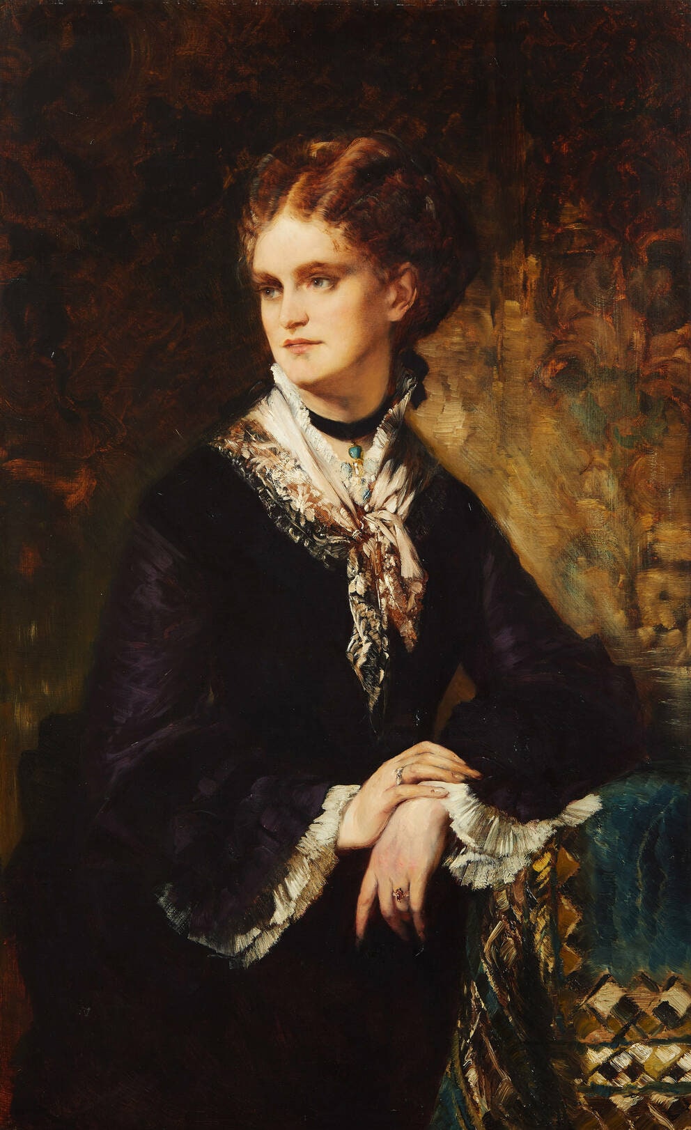 Woman in a Black Gown, “Portrait of Theodora von Gözsy”